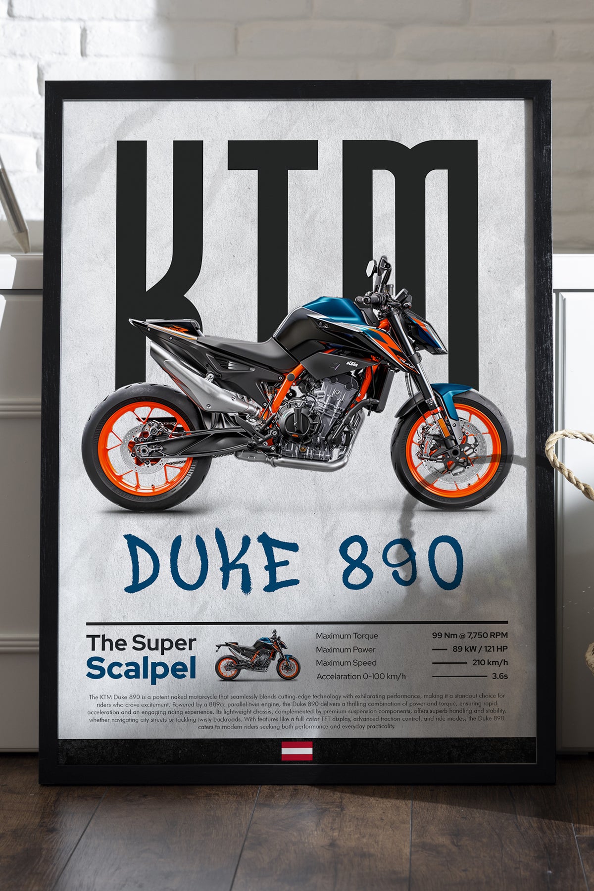 KTM Duke 890 - tablo