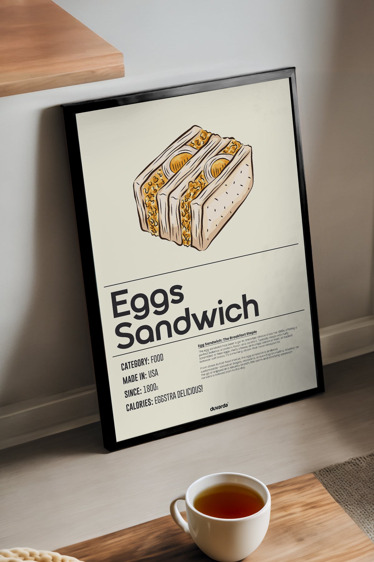 Eggs Sandwich Siyah