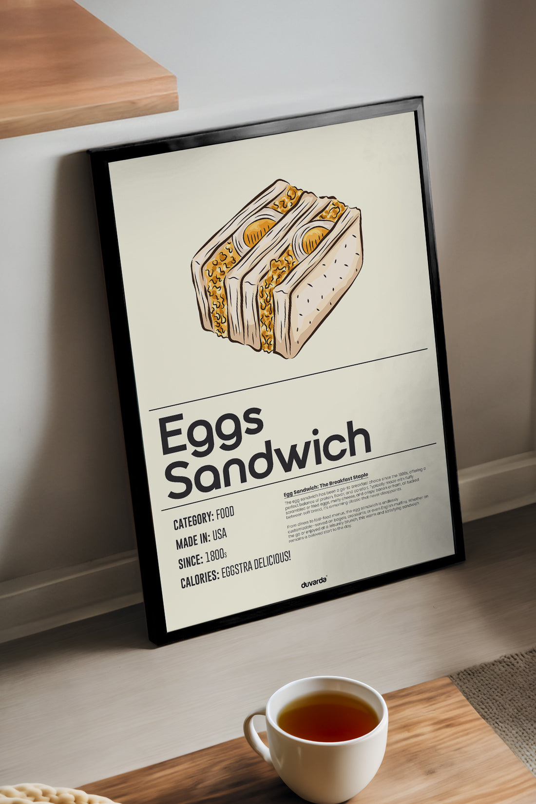 Eggs Sandwich Siyah