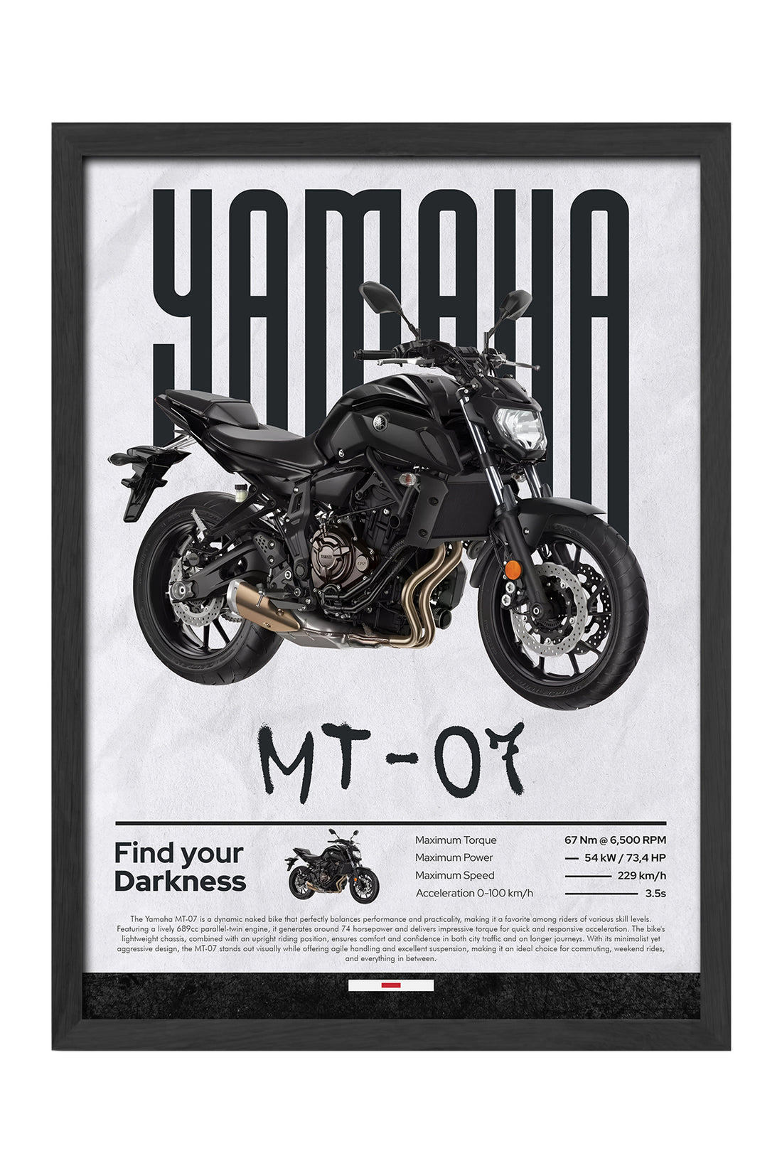 Yamaha MT-07 - tablo