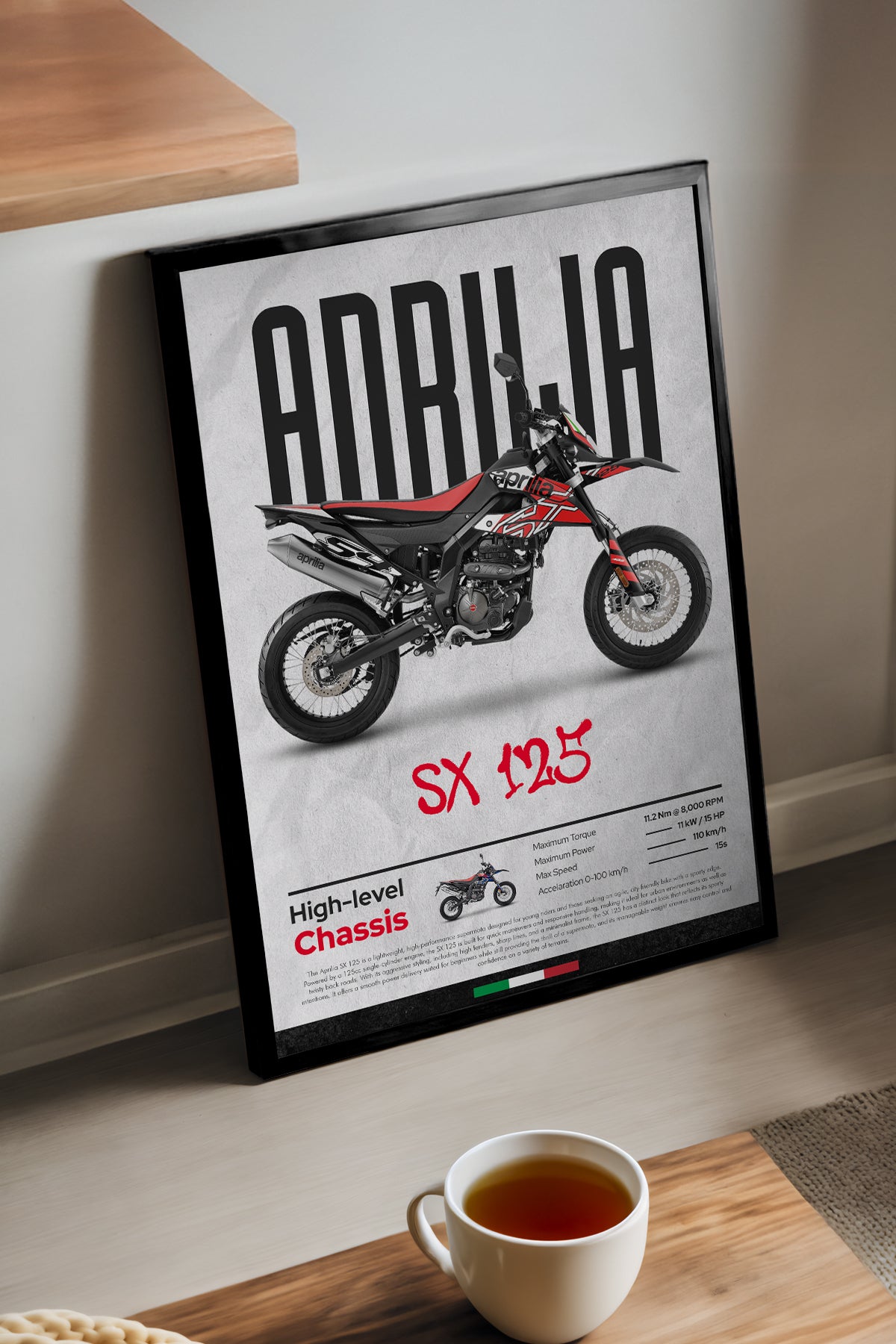 Aprilia SX 125 Siyah Kırmızı
