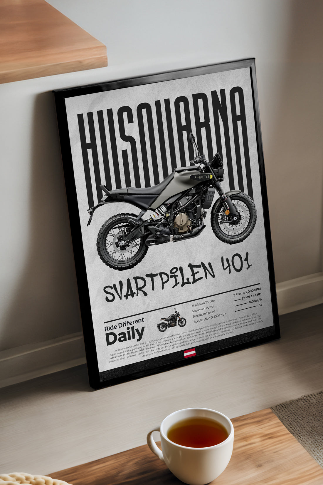 Husqvarna Svartpilen 401 - tablo