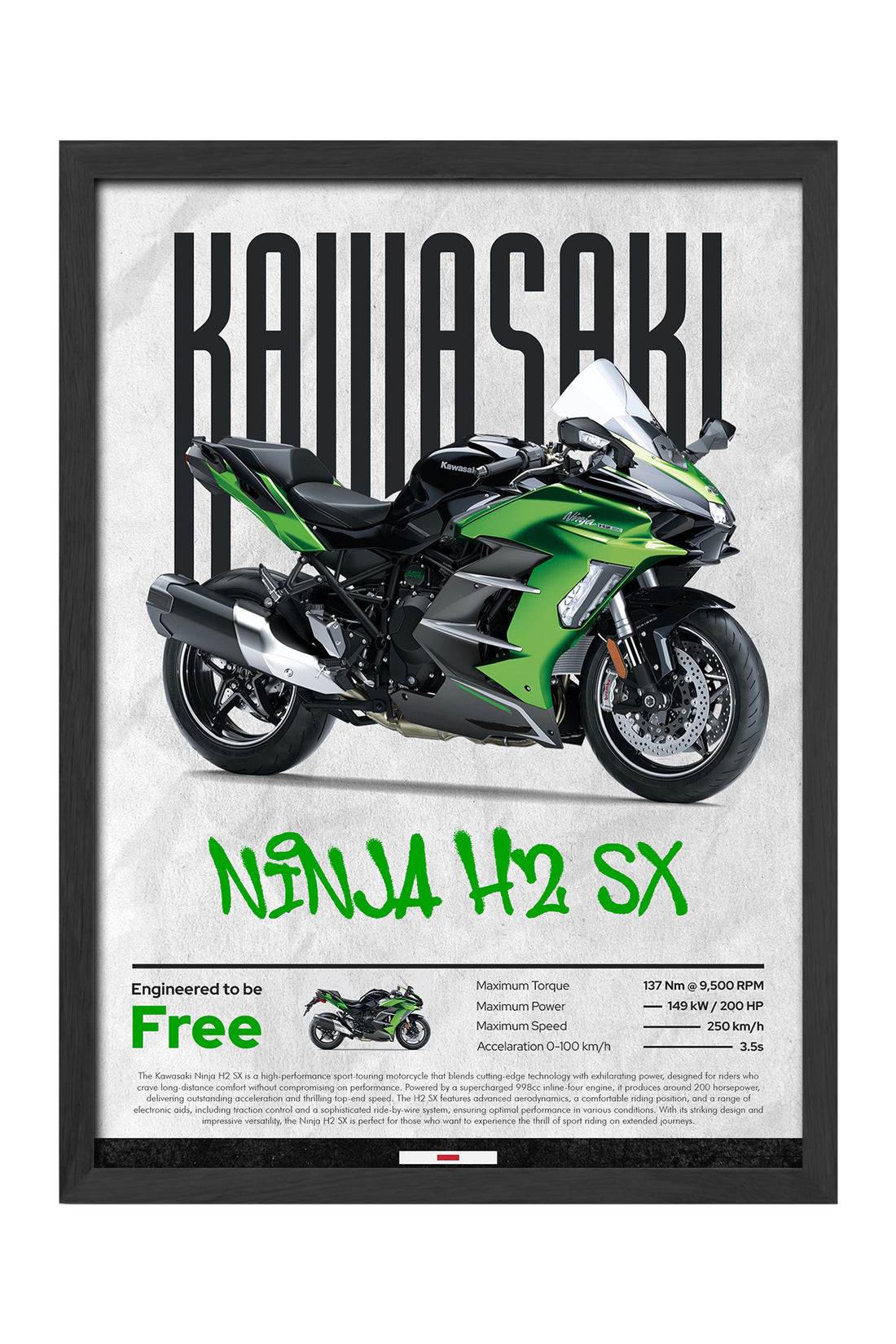 Kawasaki Ninja H2 SX - tablo