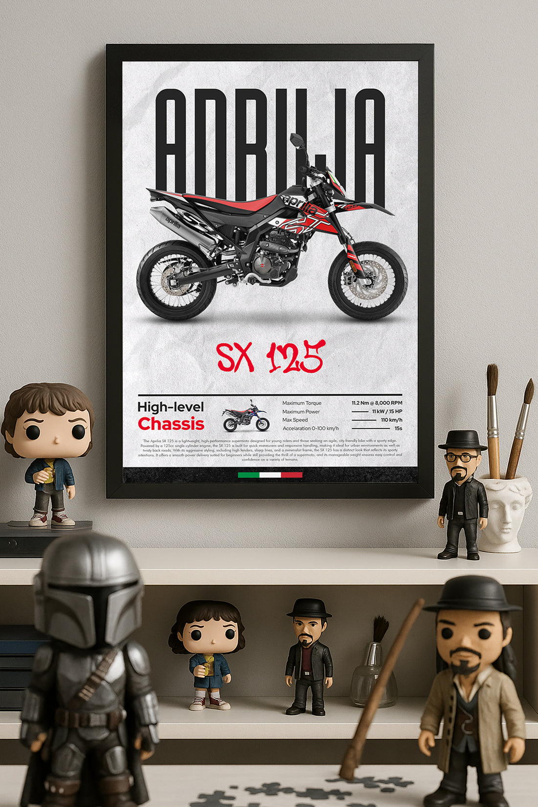Aprilia SX 125 Siyah Kırmızı
