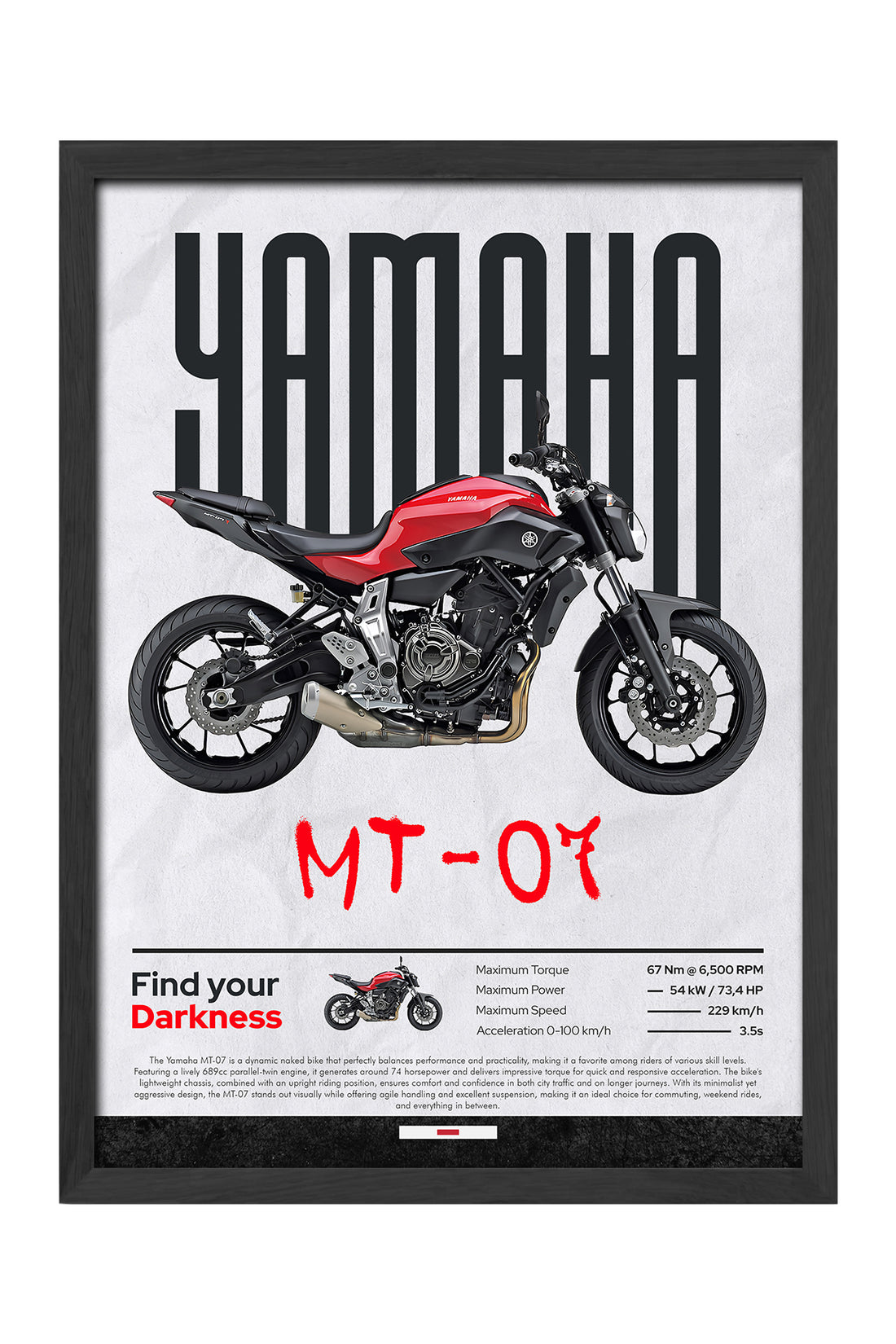 Yamaha MT-07 - tablo