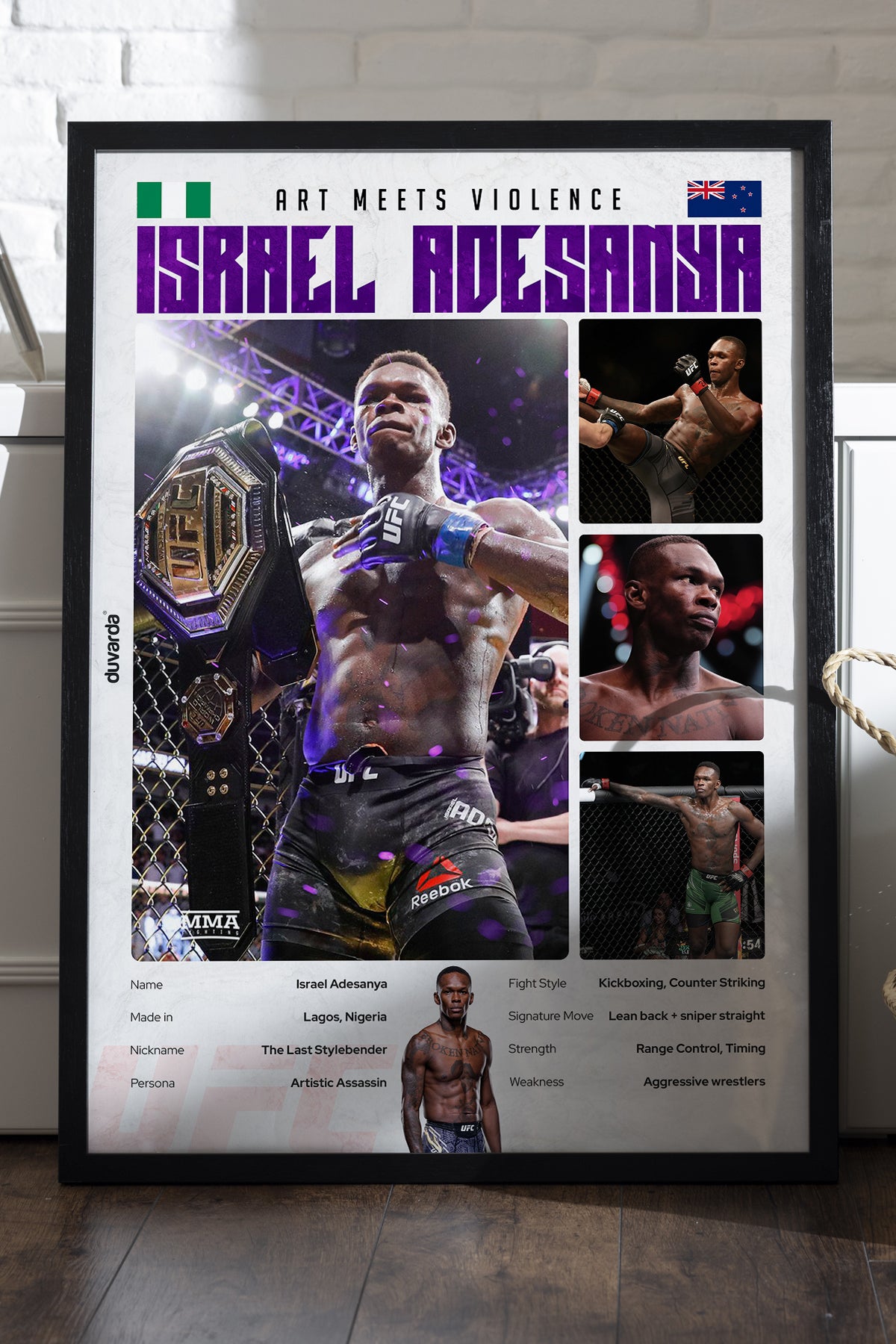 Israel Adesanya - tablo