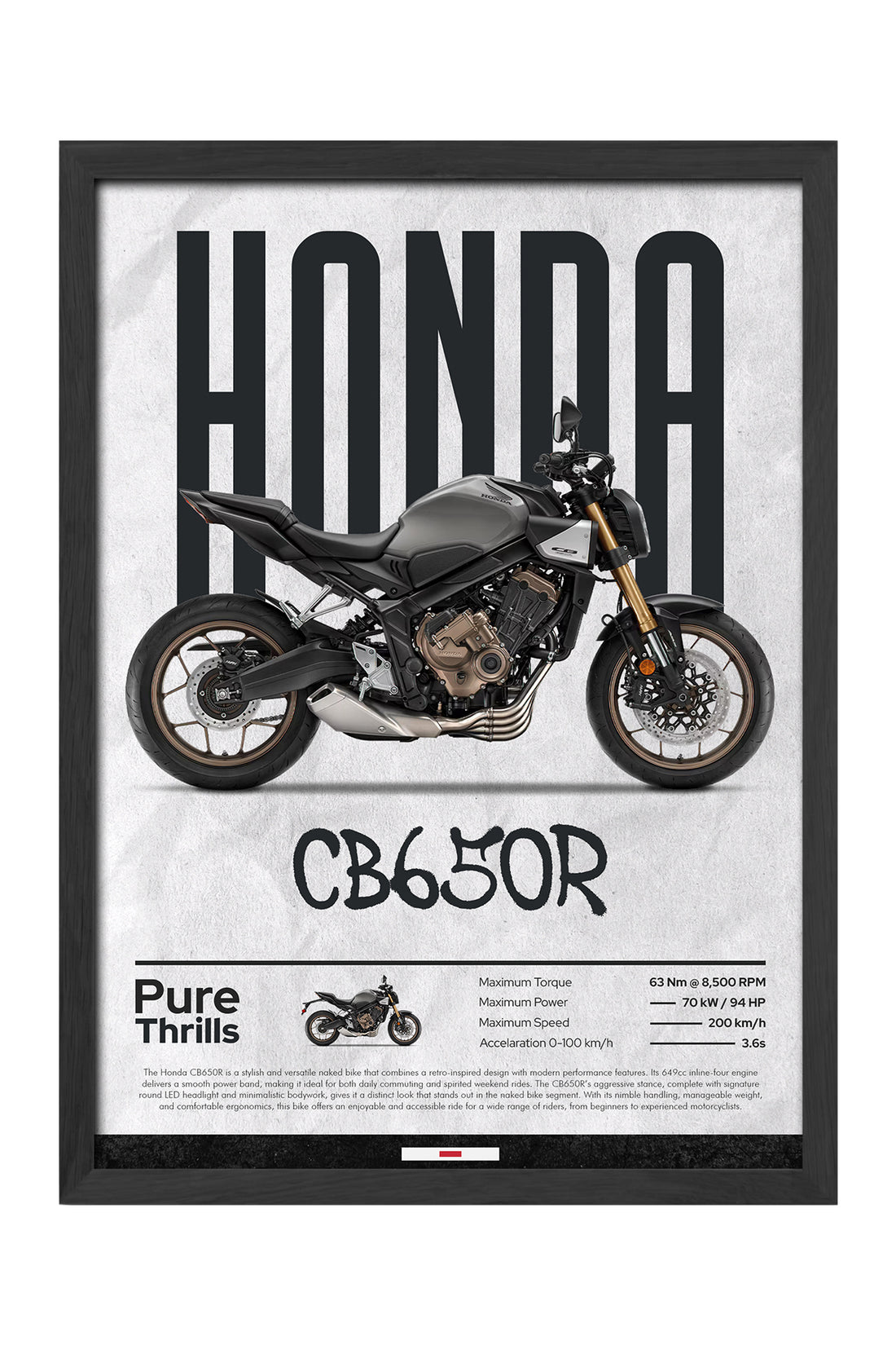 Honda CB650R Gri