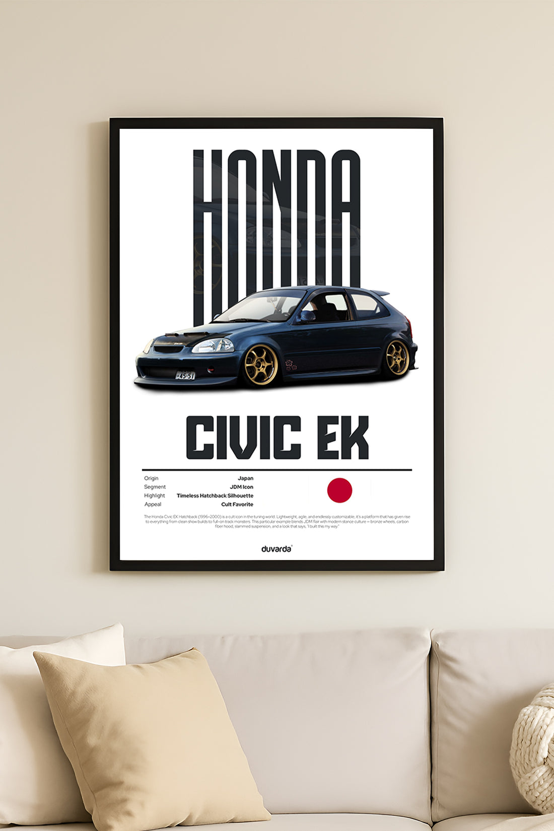 Honda Civic Ek Araba - tablo