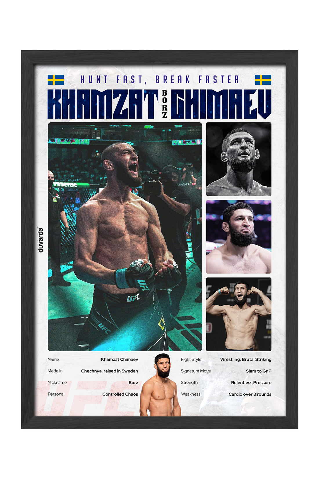 Khamzat Chimaev UFC - tablo