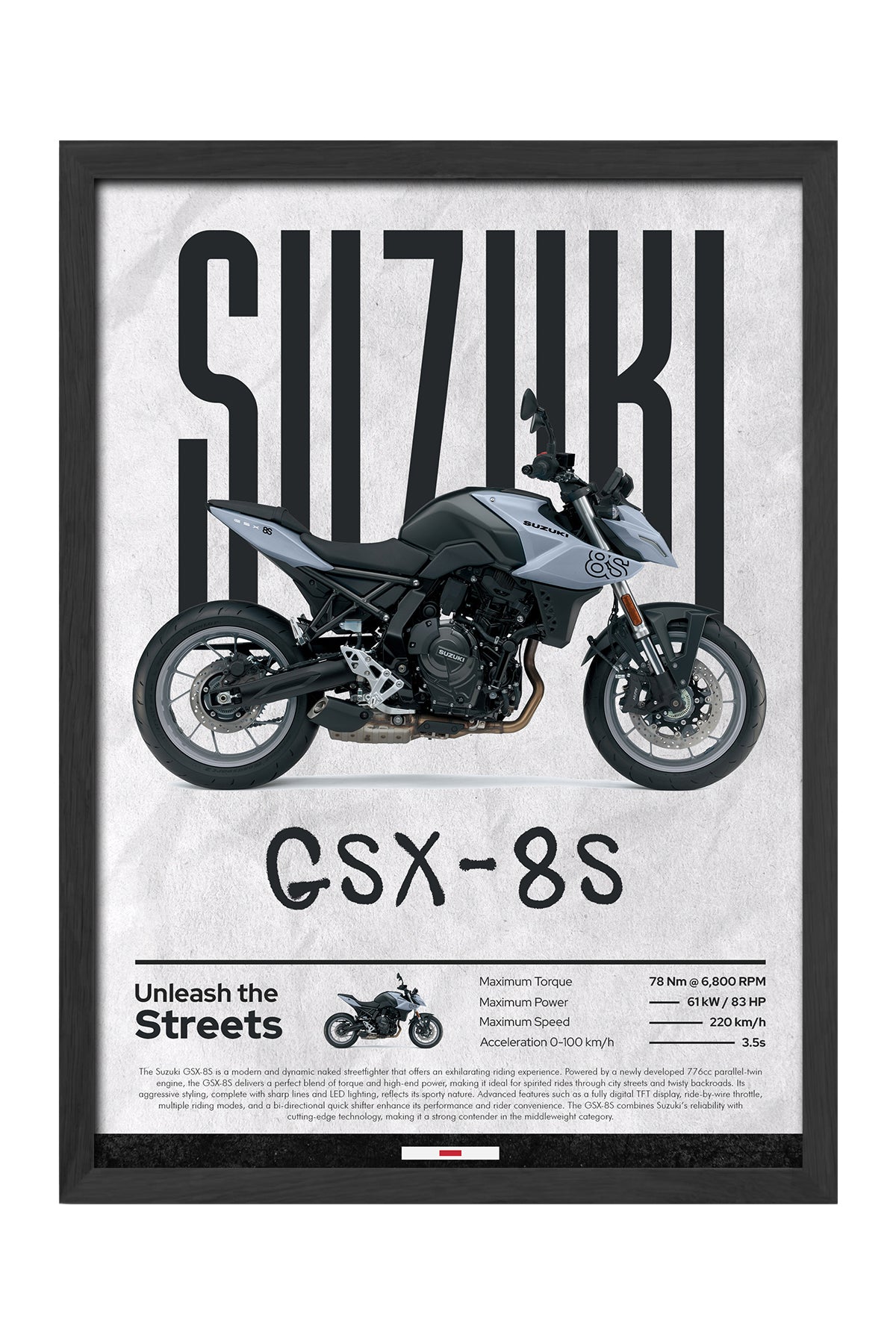 Suzuki GSX-8S - tablo