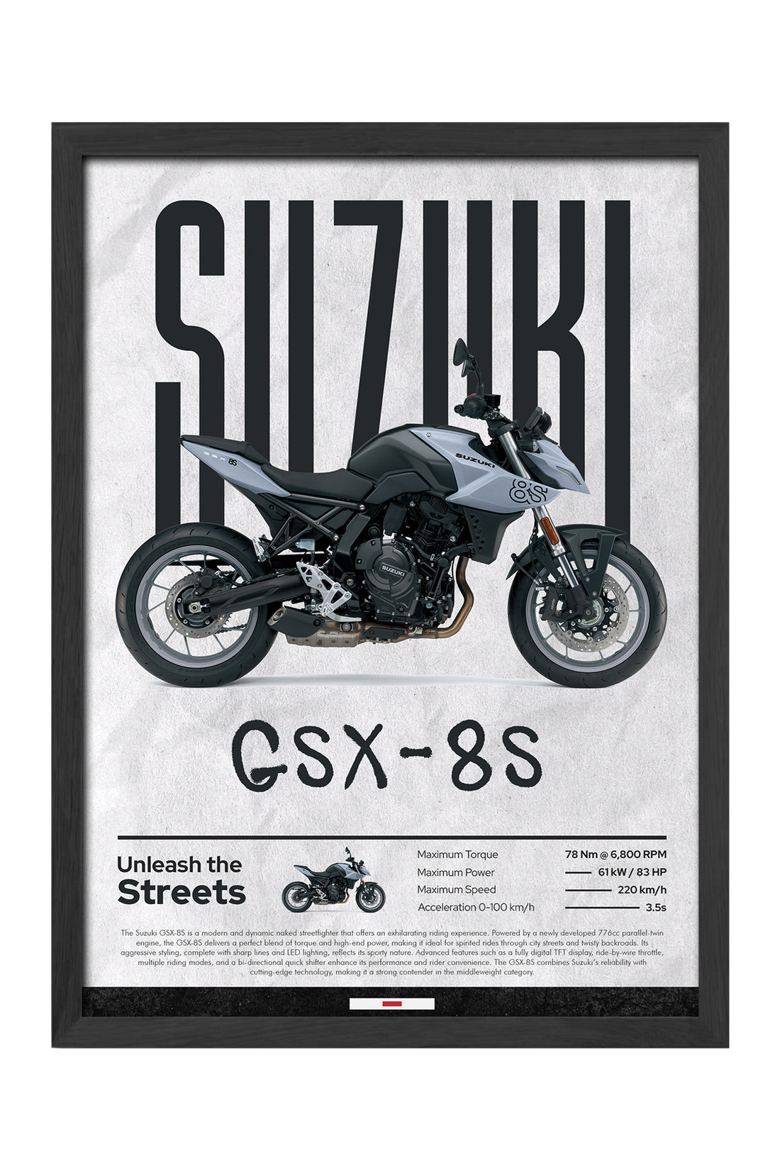 Suzuki GSX-8S - tablo