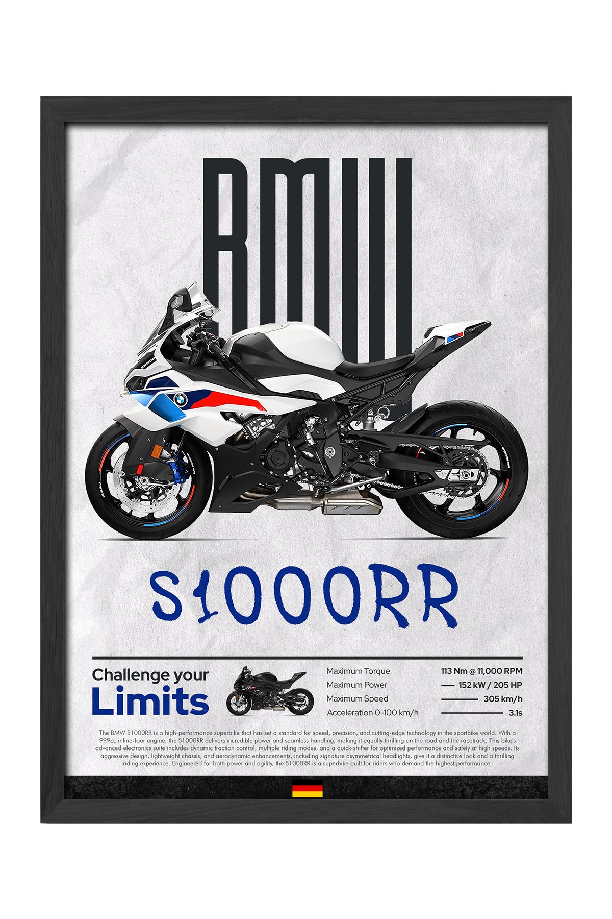 BMW S1000RR - tablo