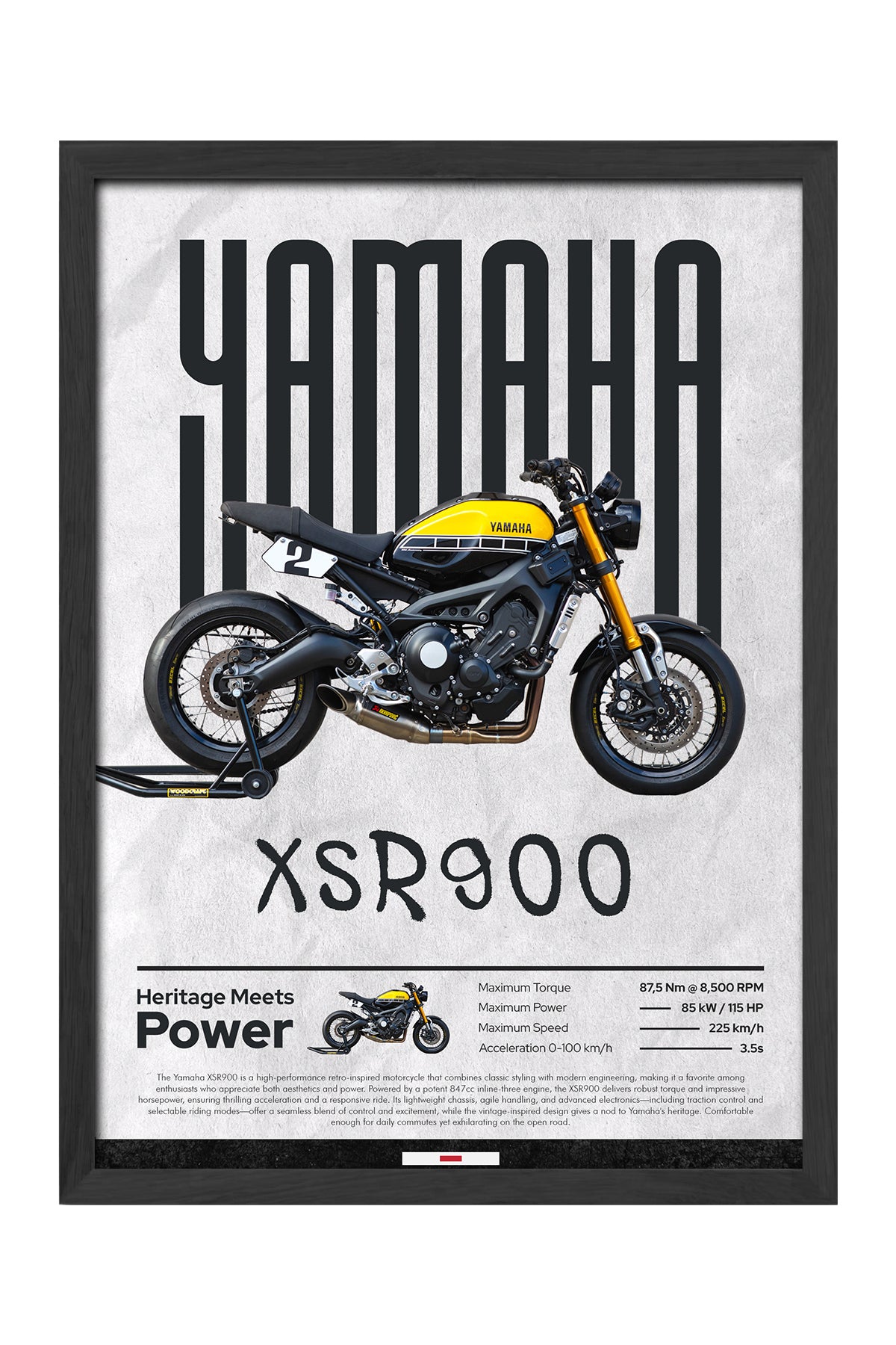 Yamaha XSR 900 - tablo