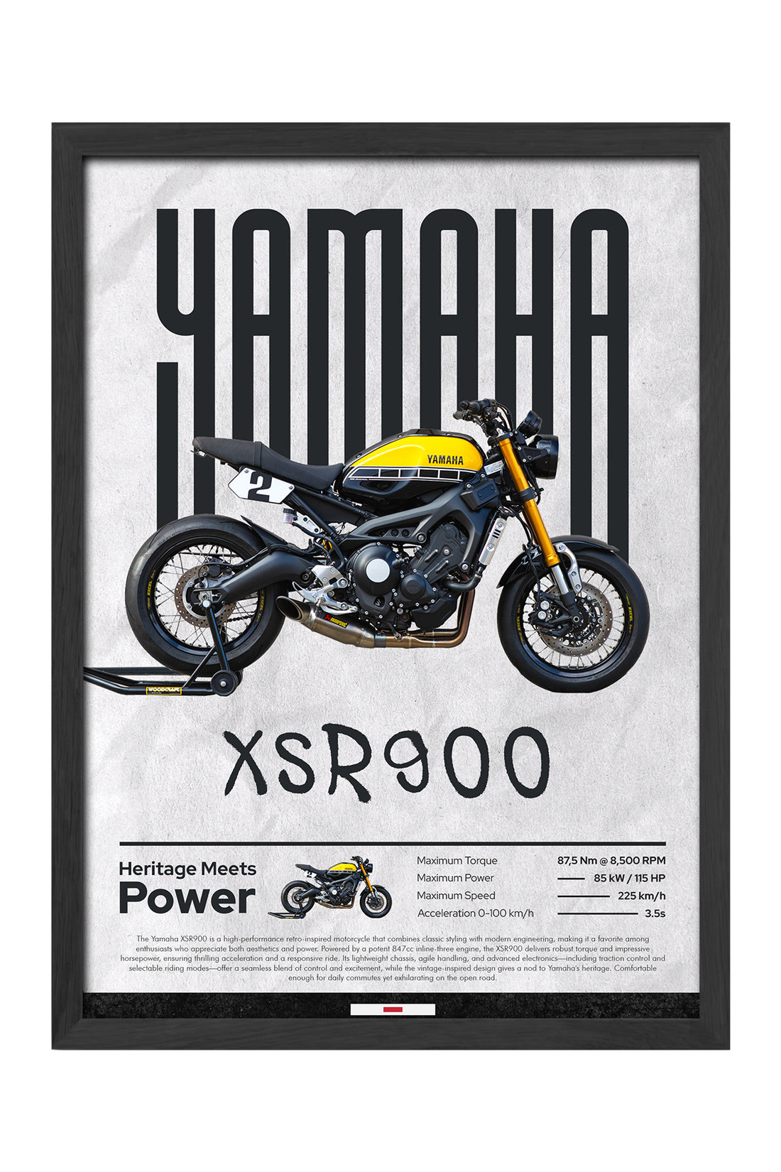Yamaha XSR 900 - tablo