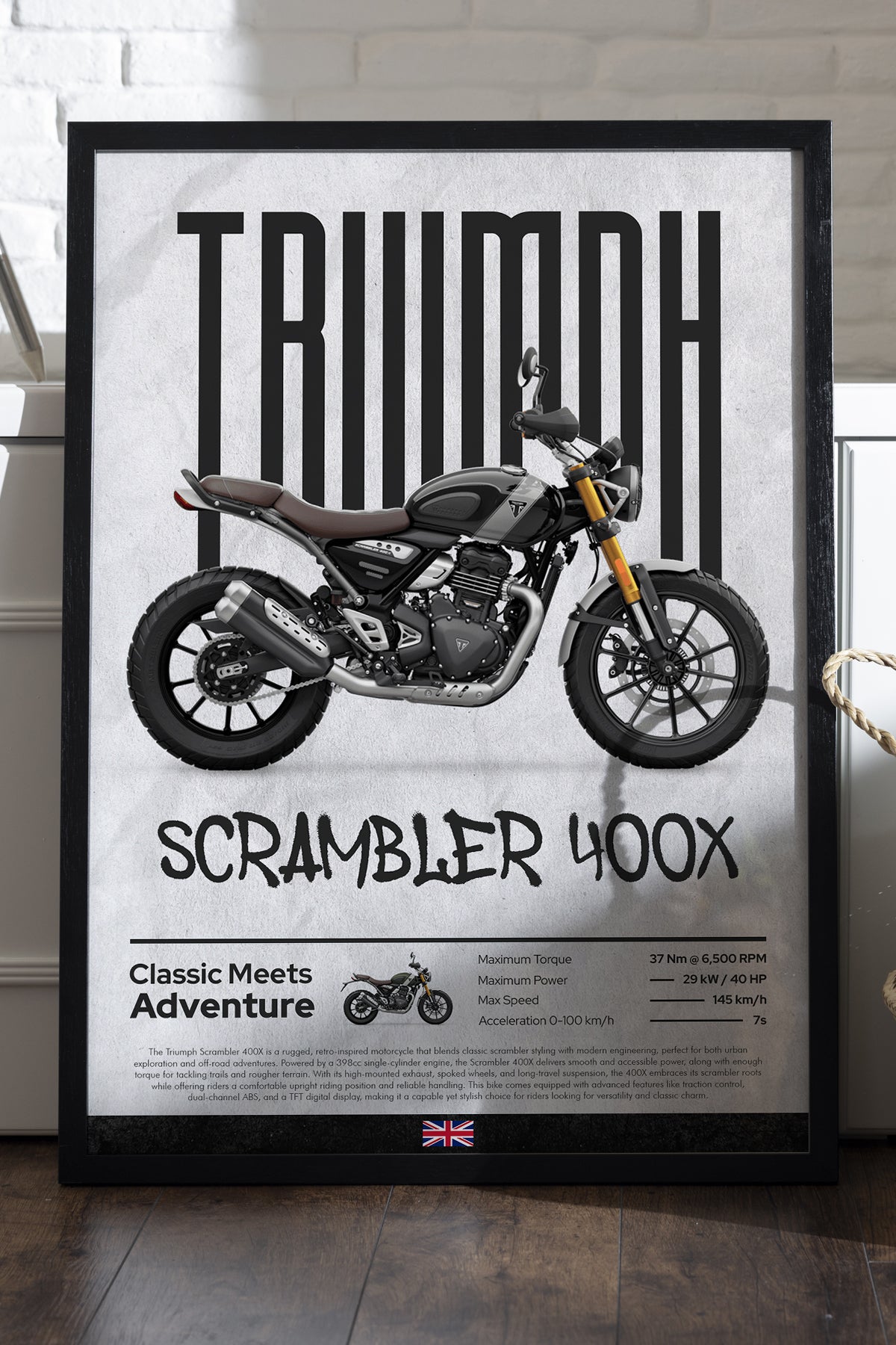 Triumph Scrambler 400 - tablo