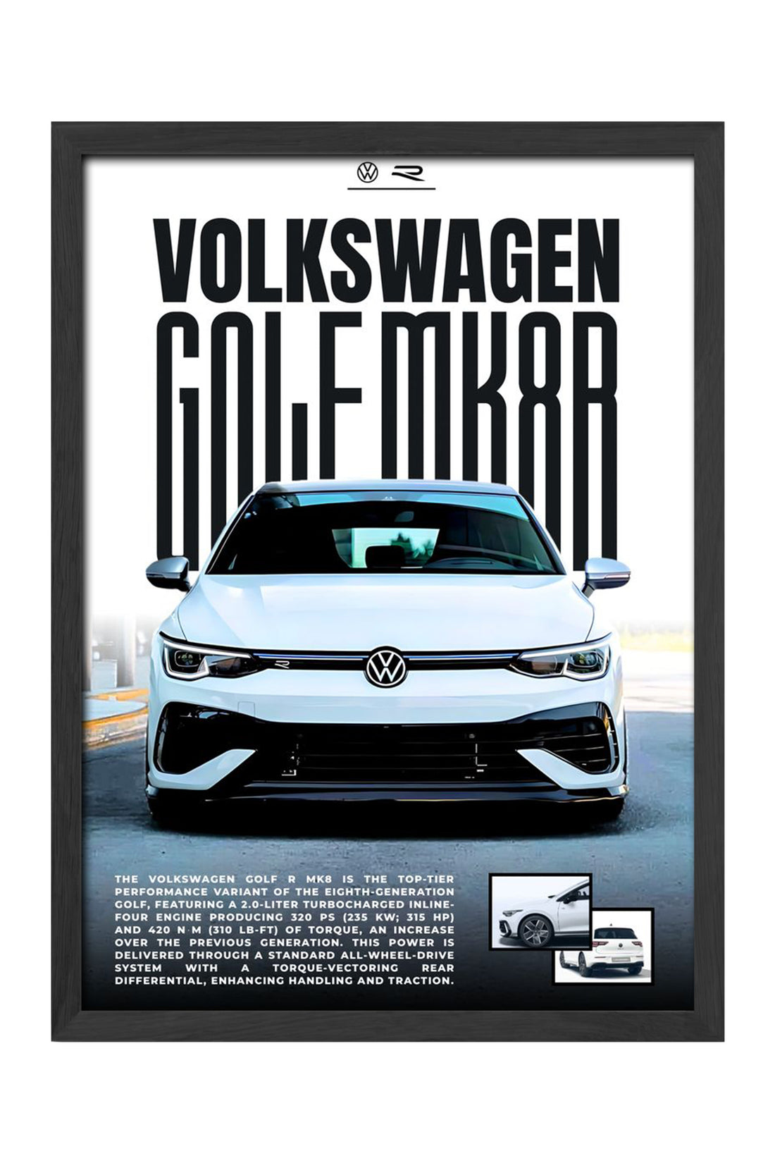 Volkswagen Golf MK 8 R - tablo