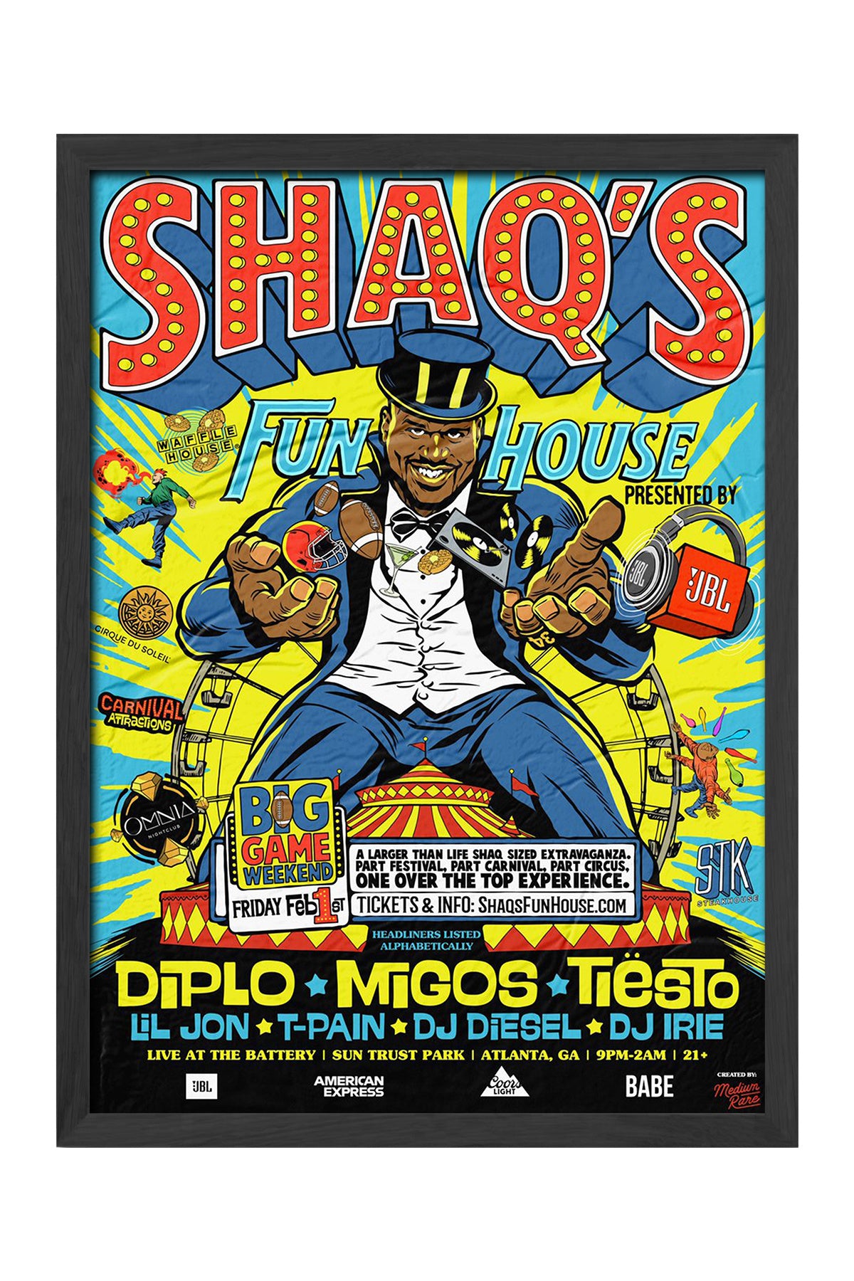 Shaq's Fun House - tablo