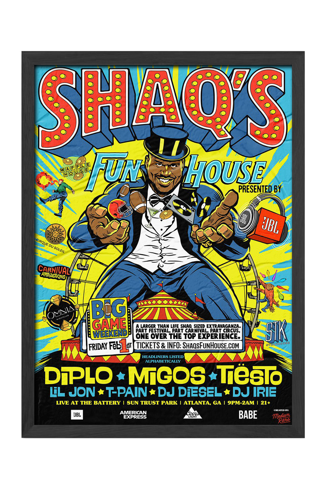 Shaq's Fun House - tablo