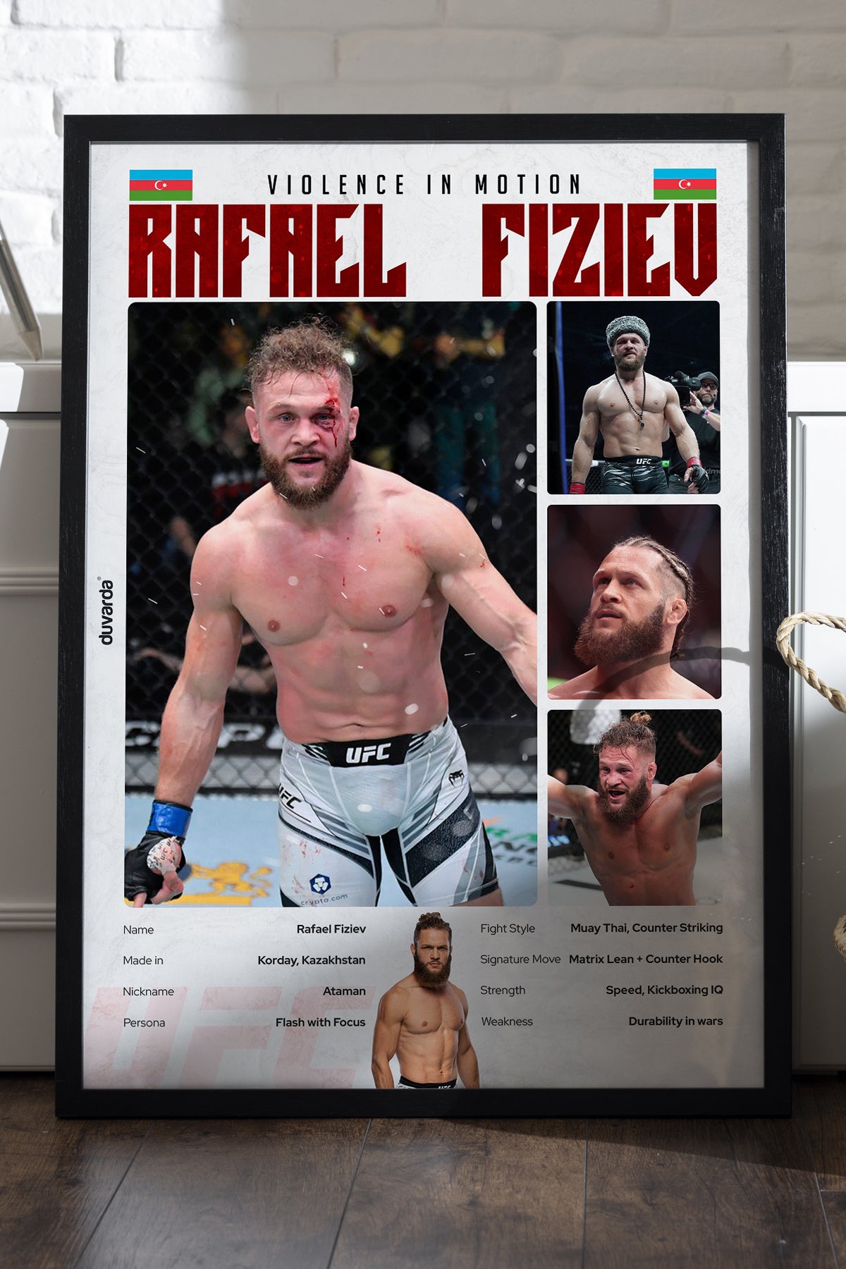 Rafael Fiziev UFC - tablo