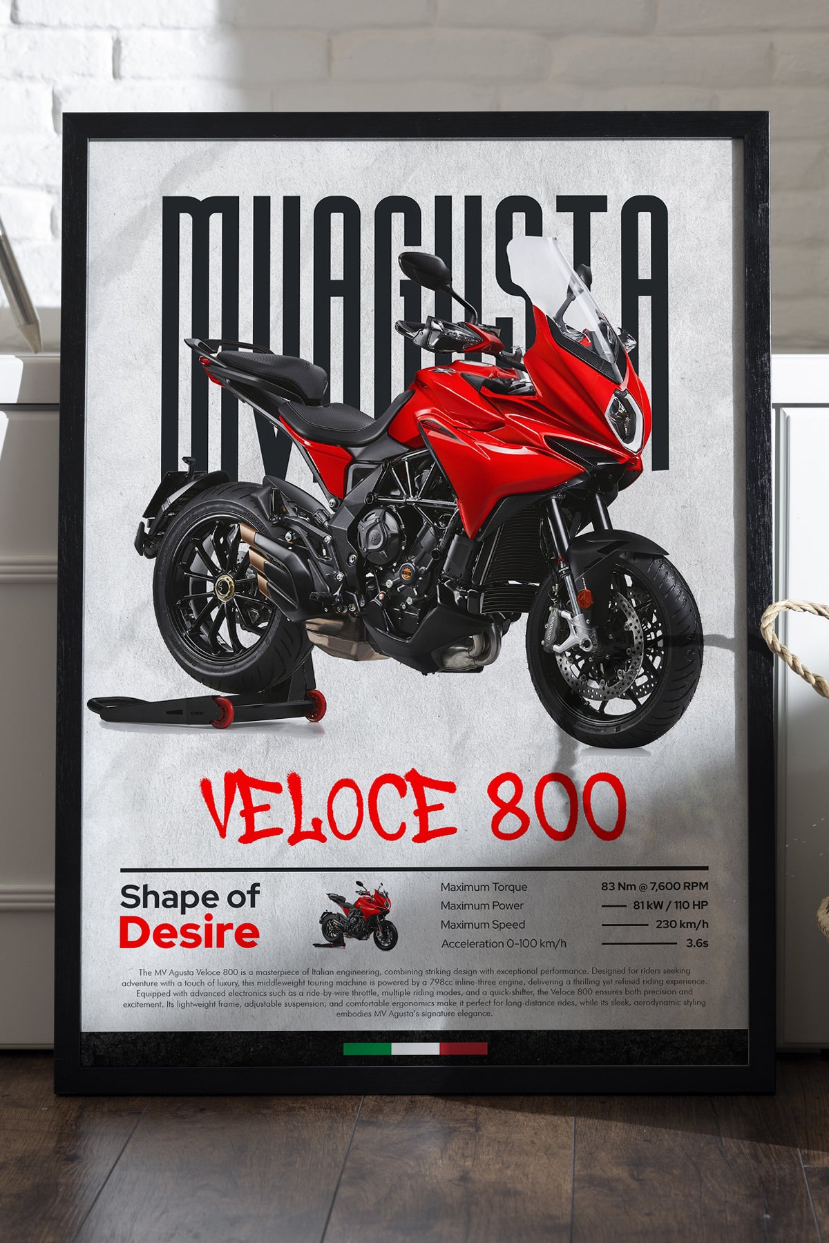 MV Agusta Veloce 800 - tablo