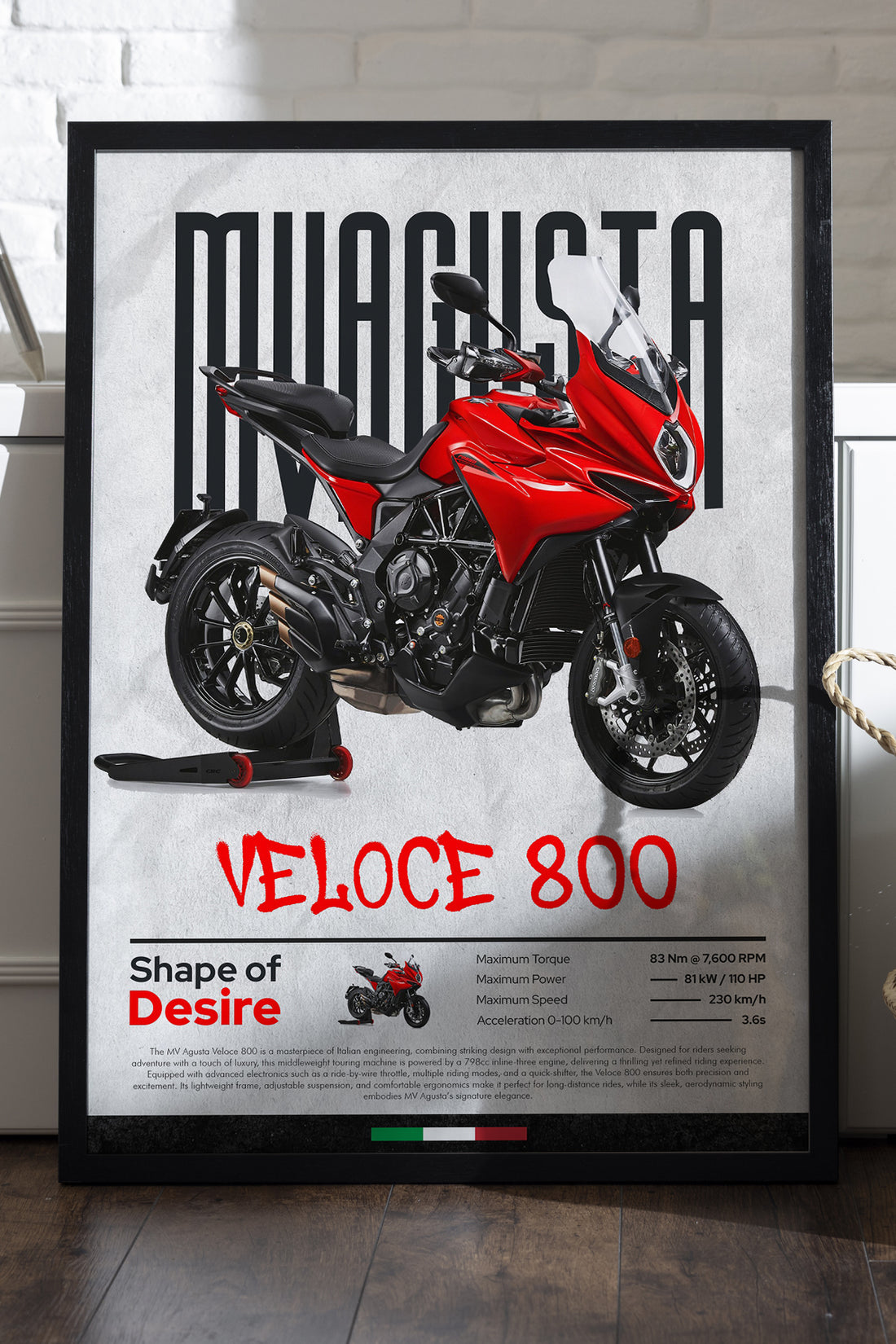 MV Agusta Veloce 800 - tablo