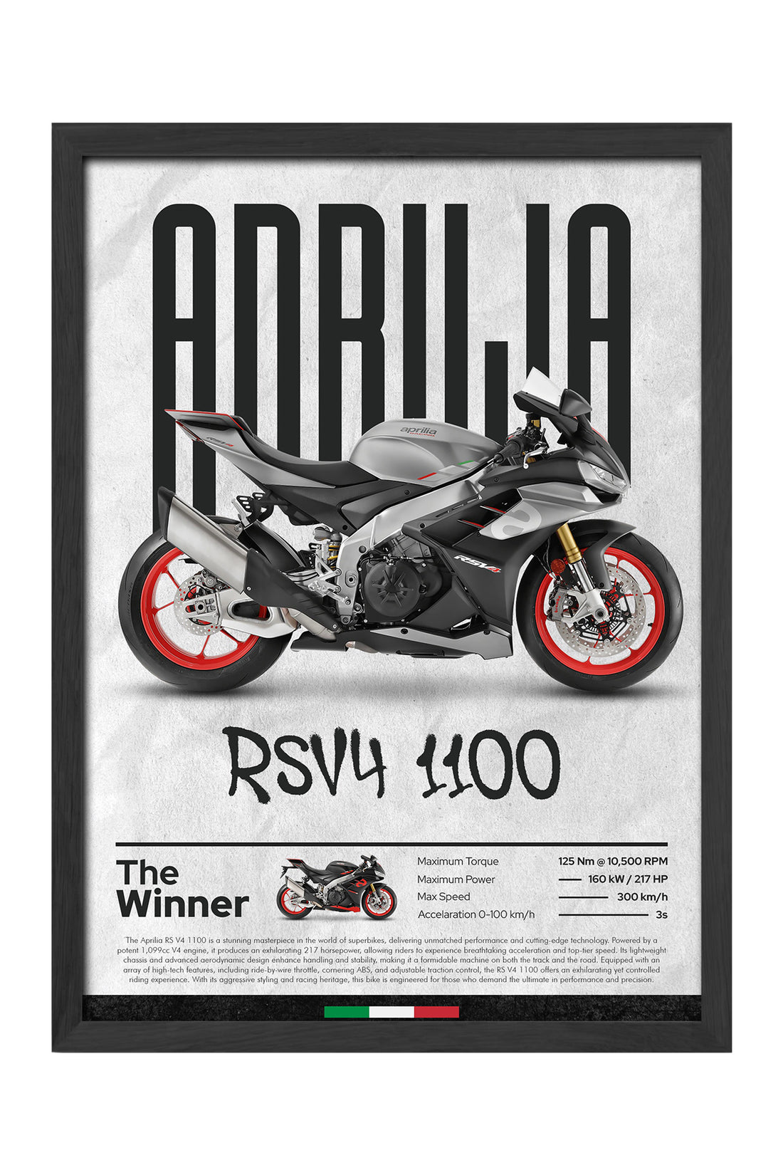 Aprilia RS V4 1100 Gri