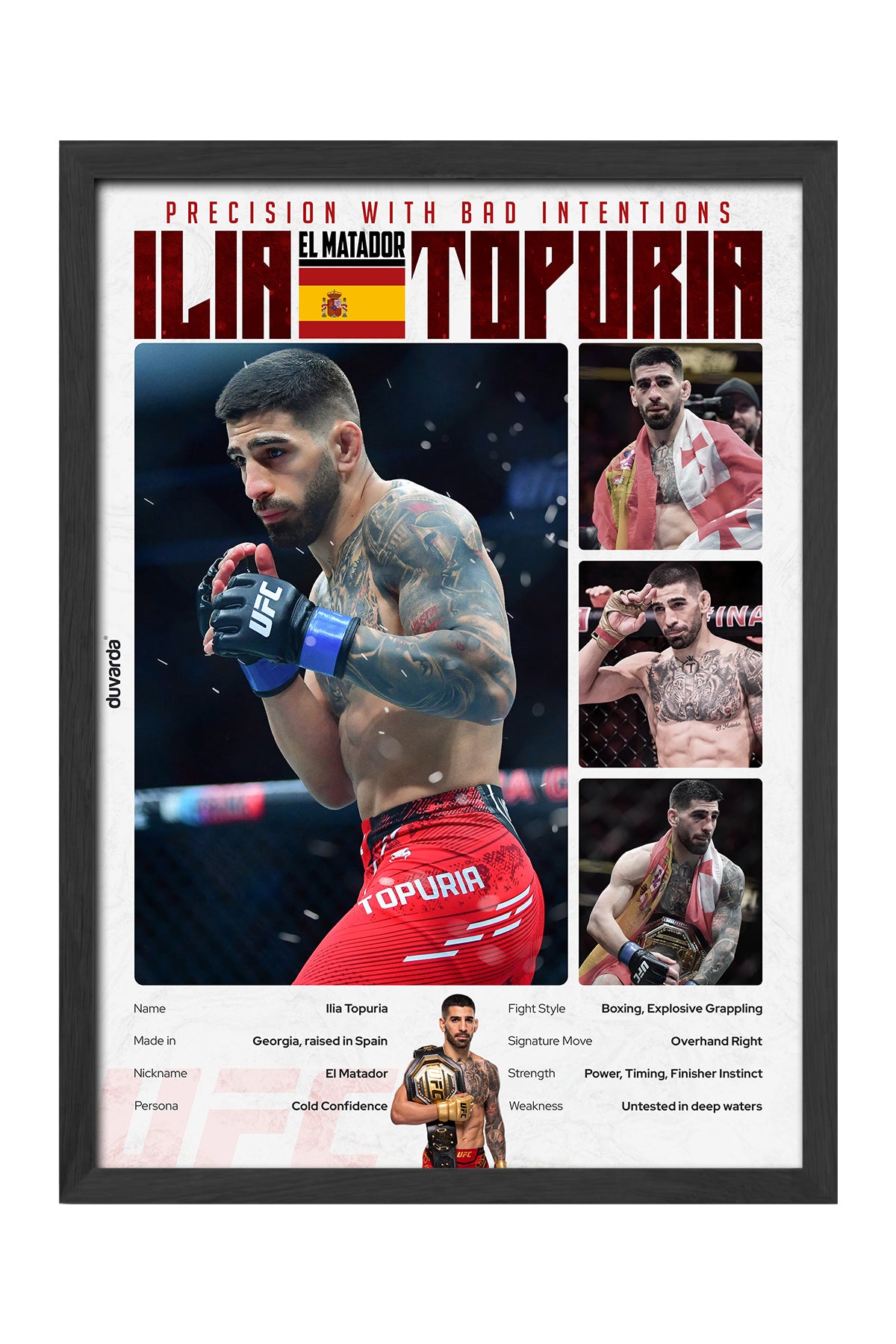 Ilia Topuria UFC - tablo