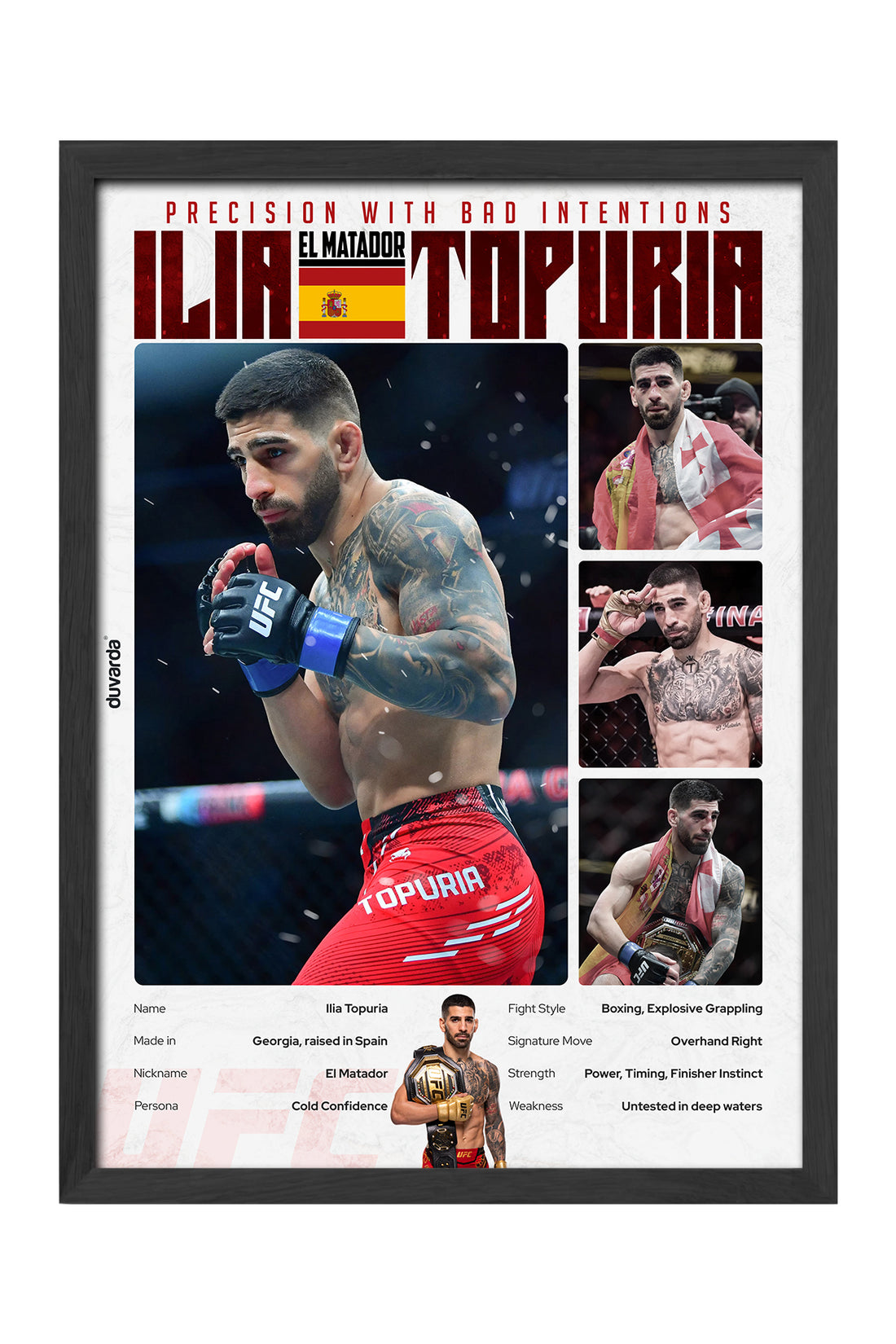 Ilia Topuria UFC - tablo
