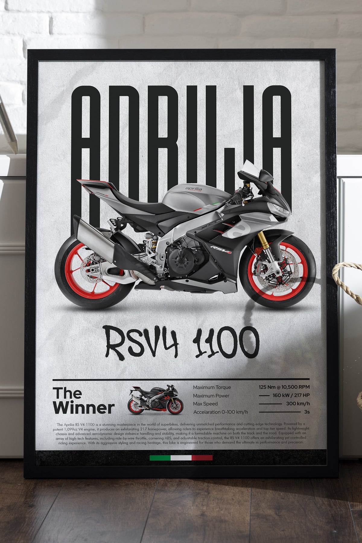 Aprilia RS V4 1100 Gri