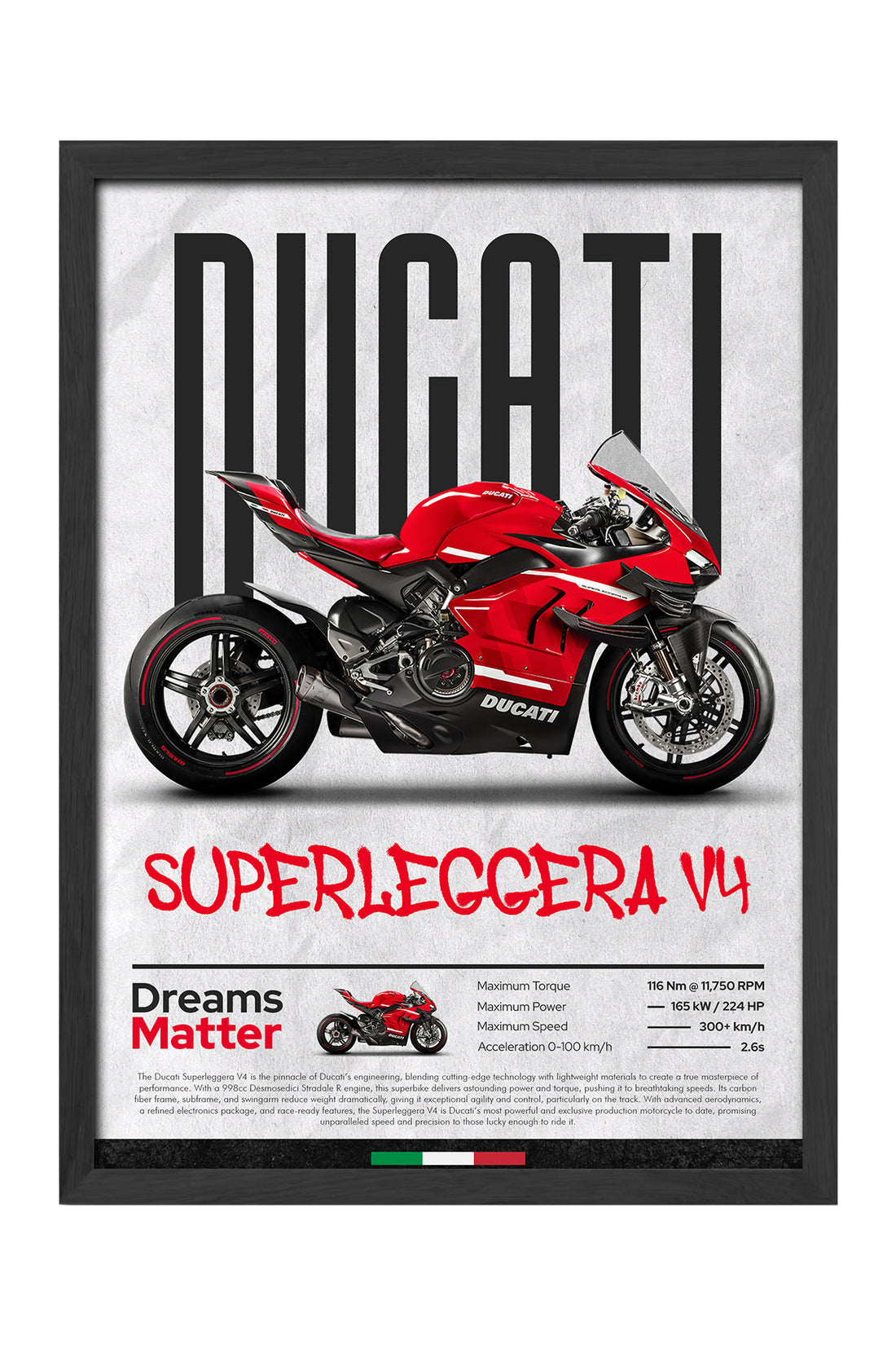 Ducati Superleggera V4 - tablo