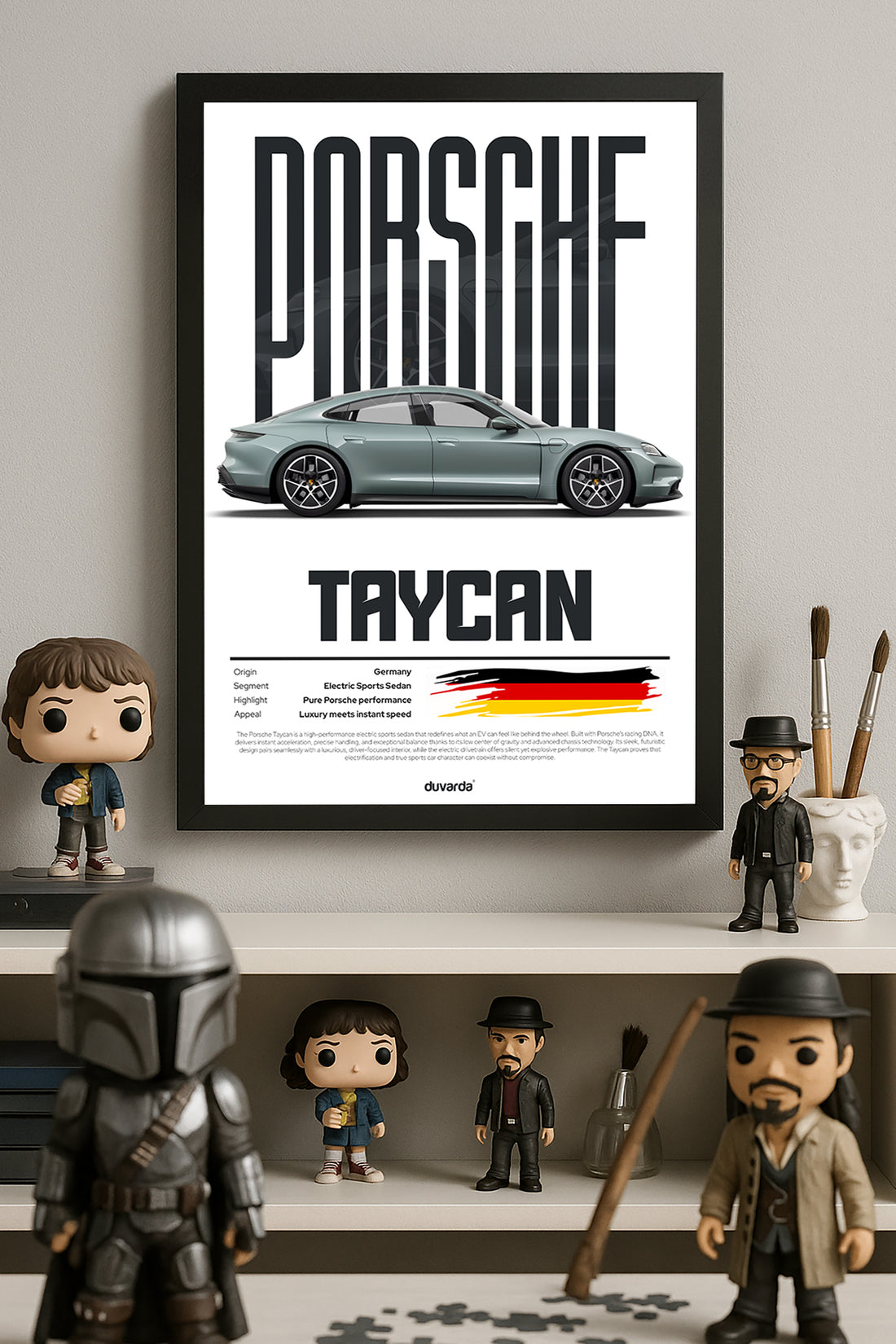 Porsche Taycan Araba - tablo