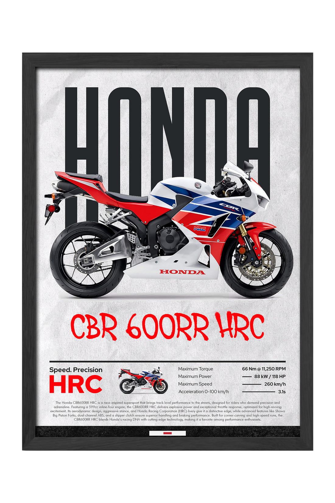 Honda CBR 600RR HRC - tablo