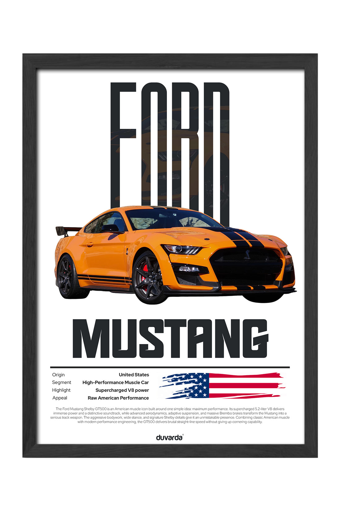 Ford Mustang Shelby - tablo