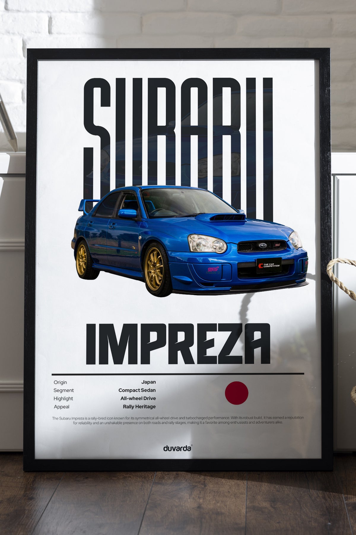 Subaru Impreza Araba - tablo