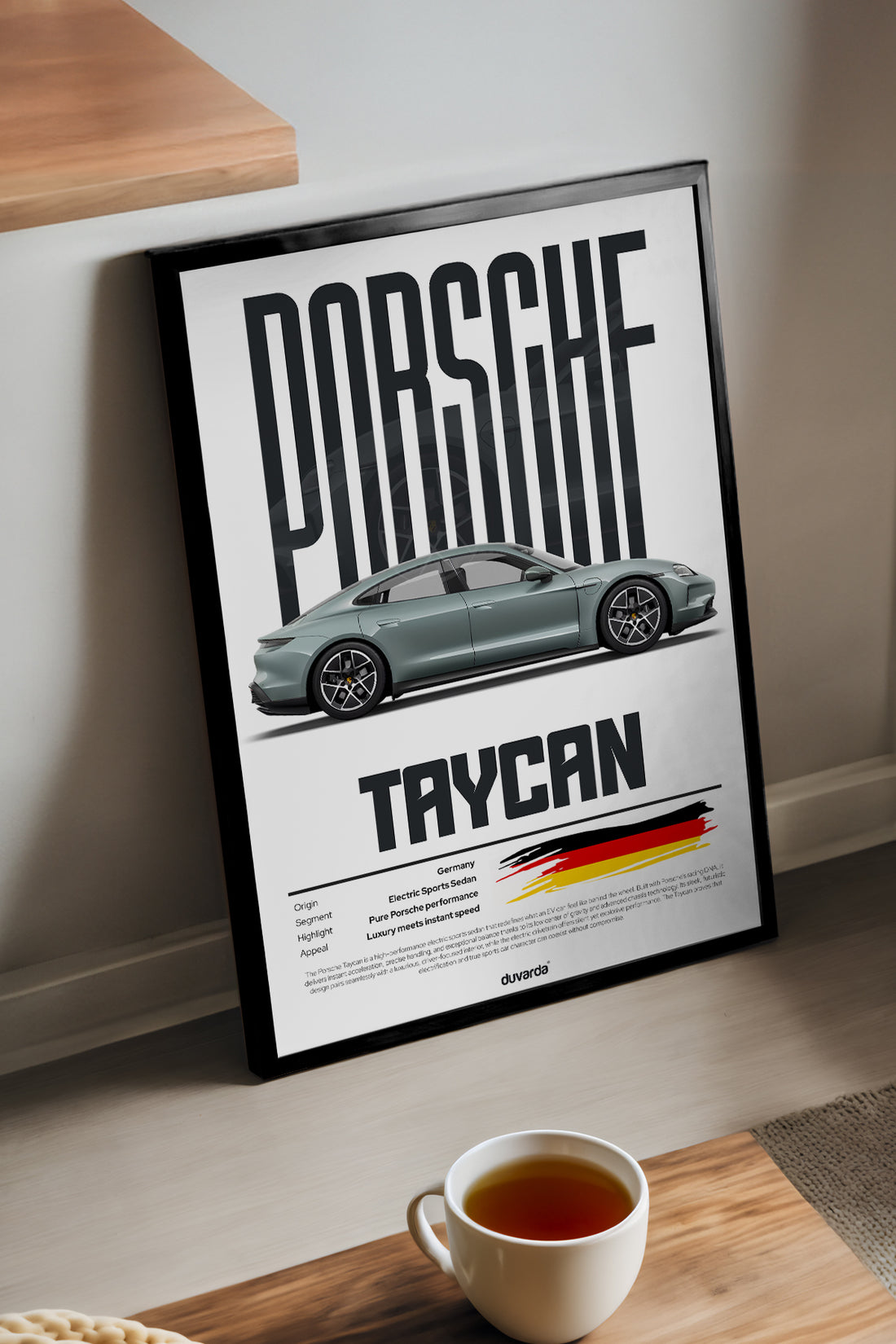 Porsche Taycan Araba - tablo