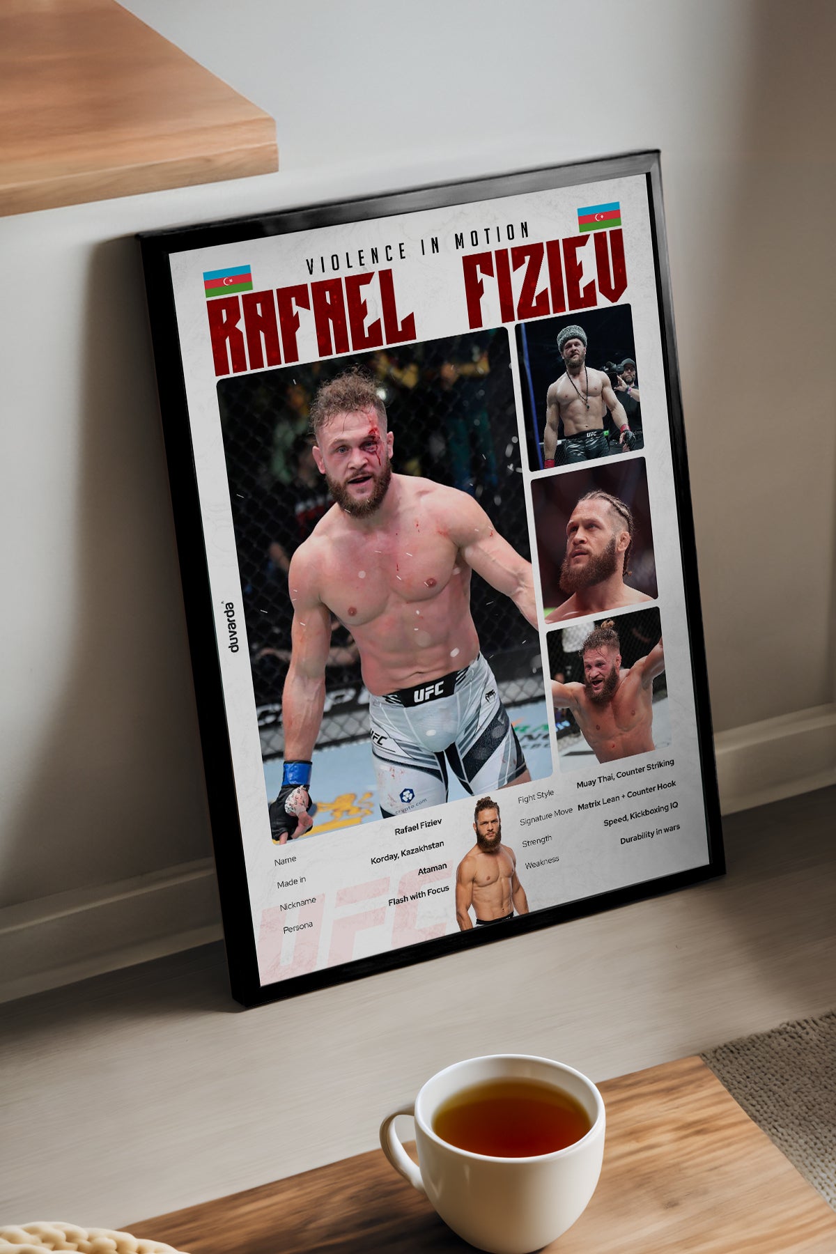 Rafael Fiziev UFC - tablo