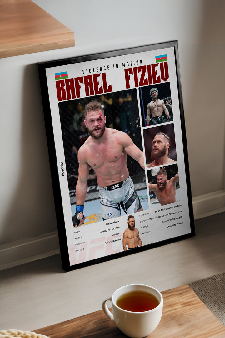 Rafael Fiziev UFC - tablo