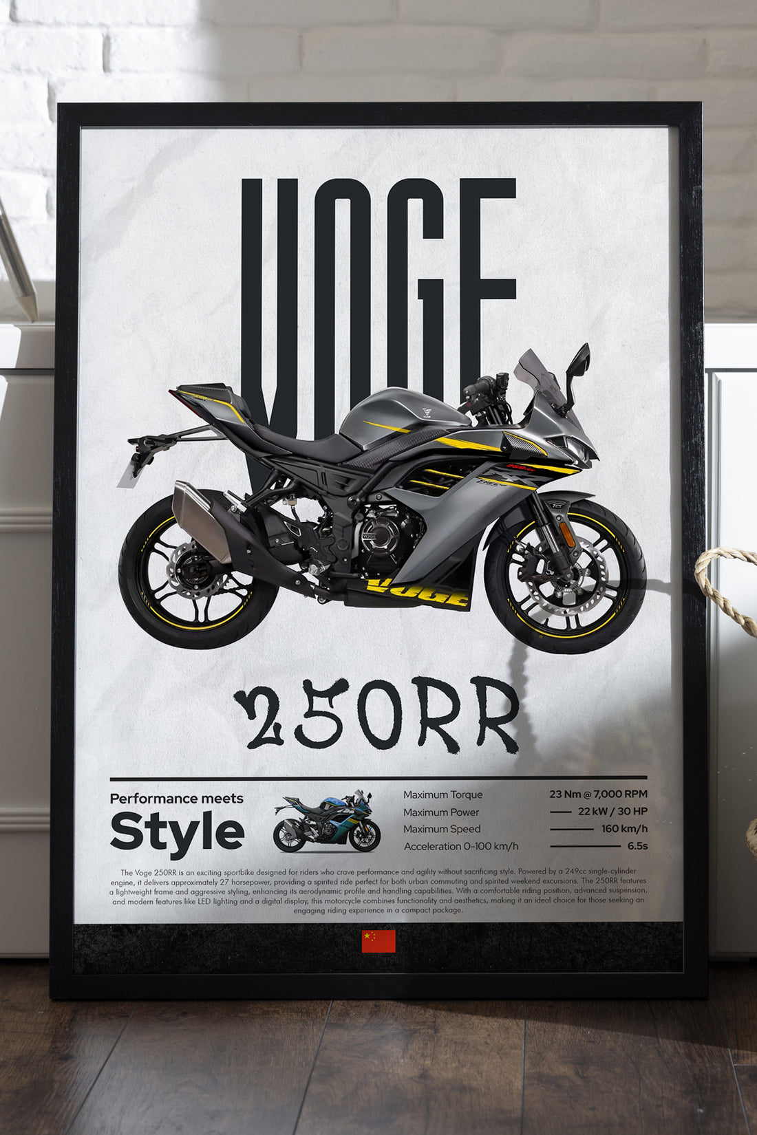 Voge 250 RR - tablo