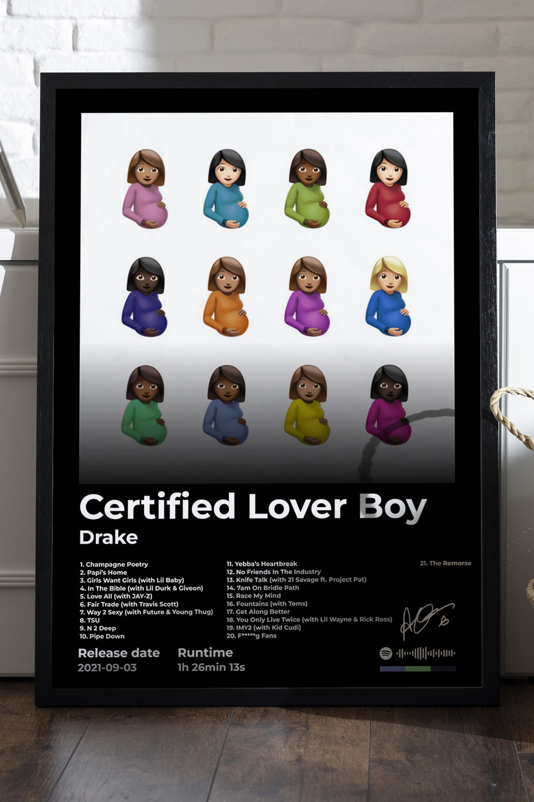 Drake Certified Lover Boy - tablo