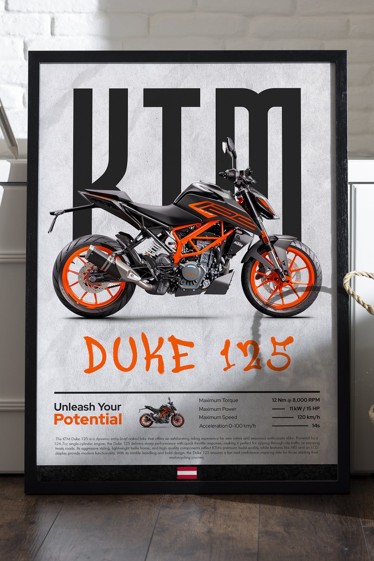 KTM Duke 125 Siyah