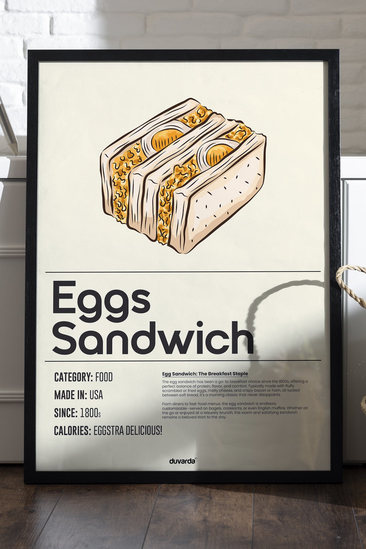 Eggs Sandwich Siyah