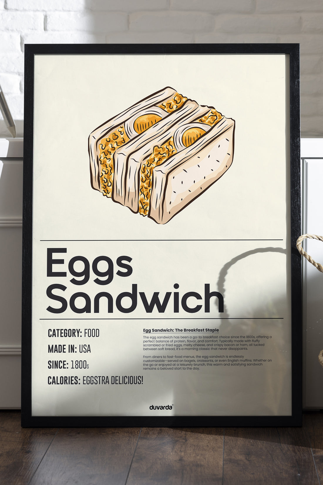 Eggs Sandwich Siyah
