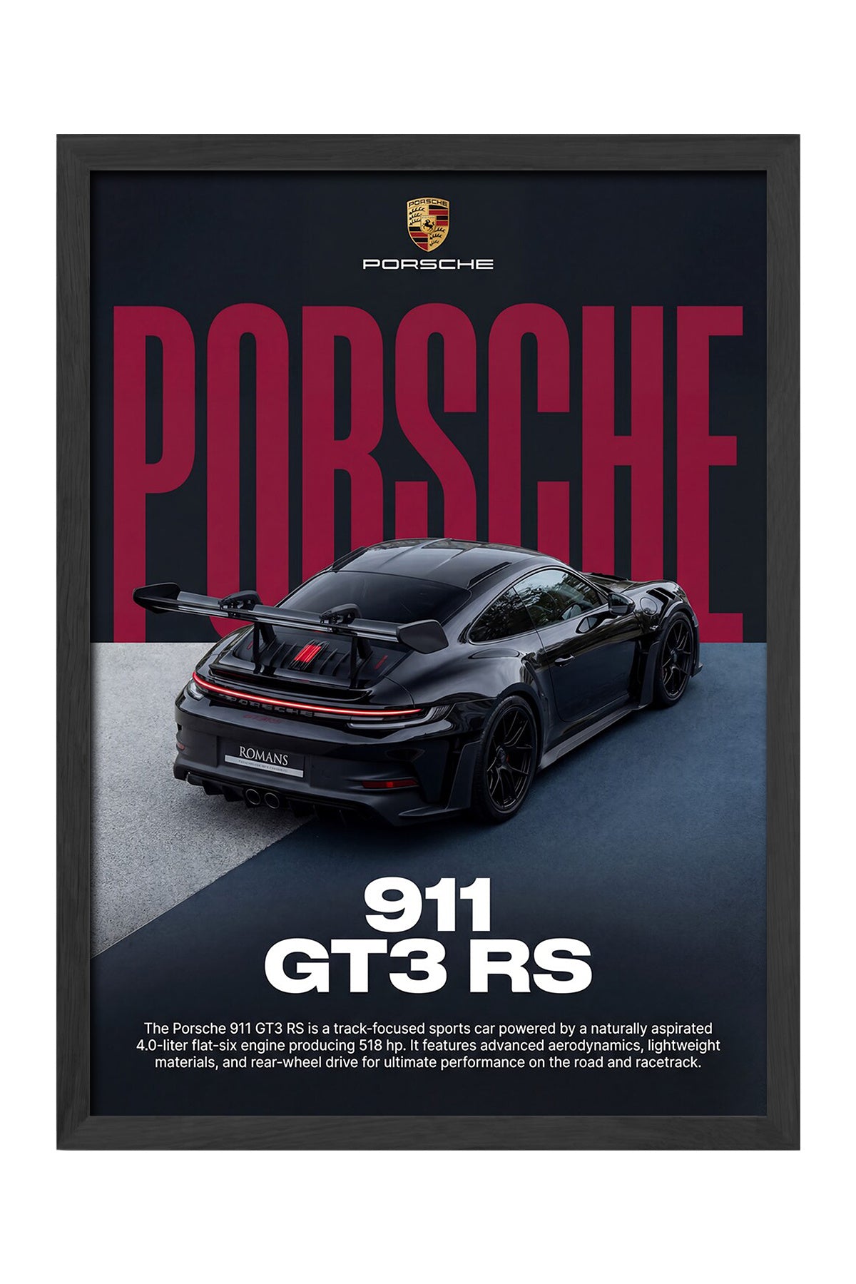 Porsche 911 GT3 RS - tablo
