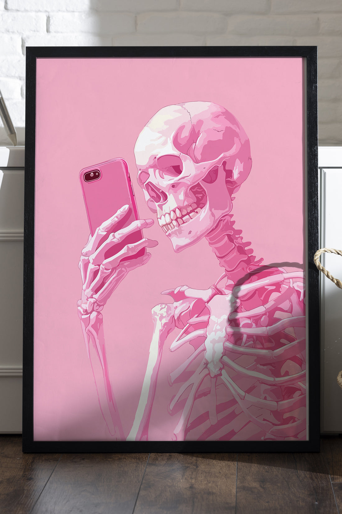 İskelet Selfie - tablo