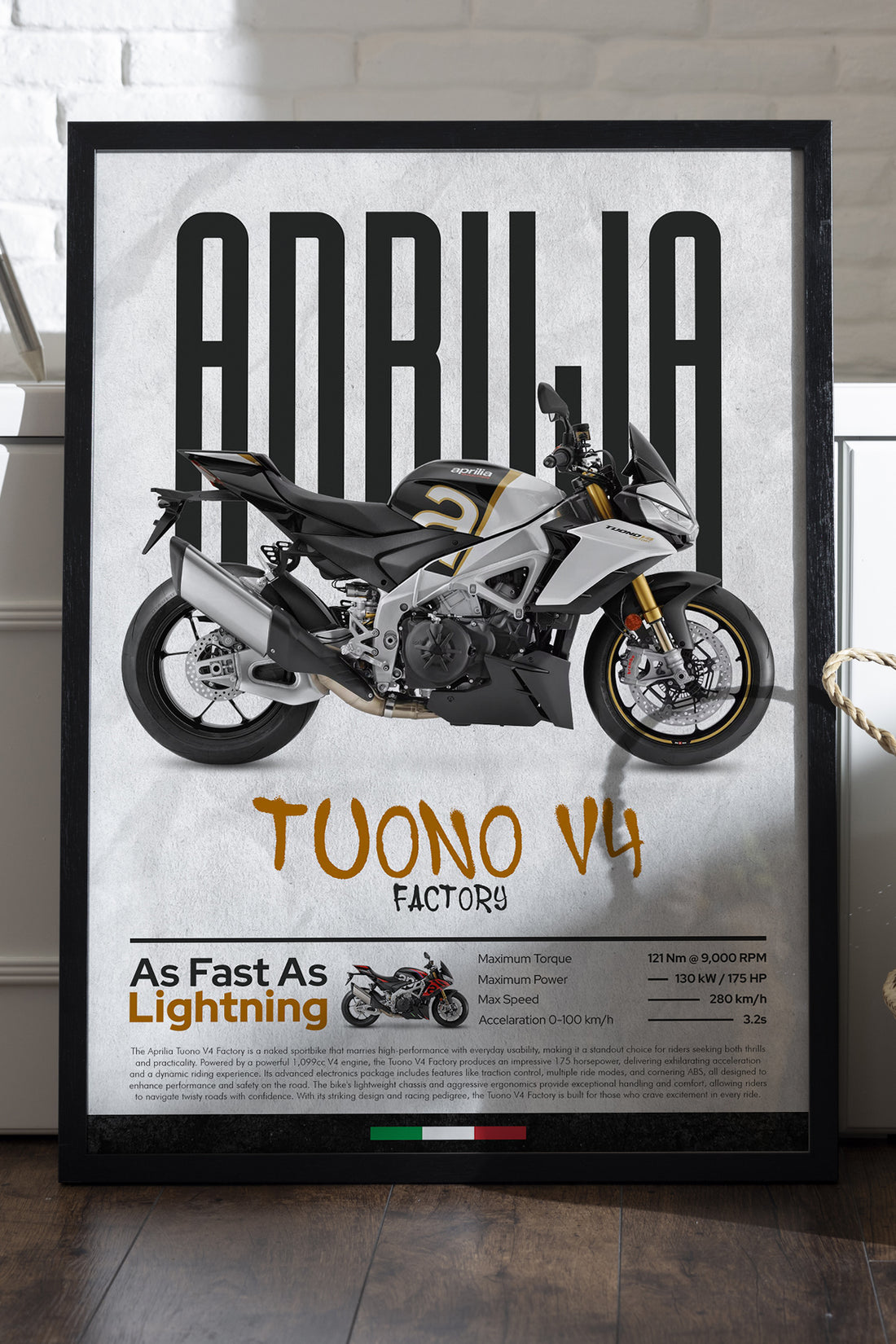 Aprilia Tuono V4 Factory Siyah