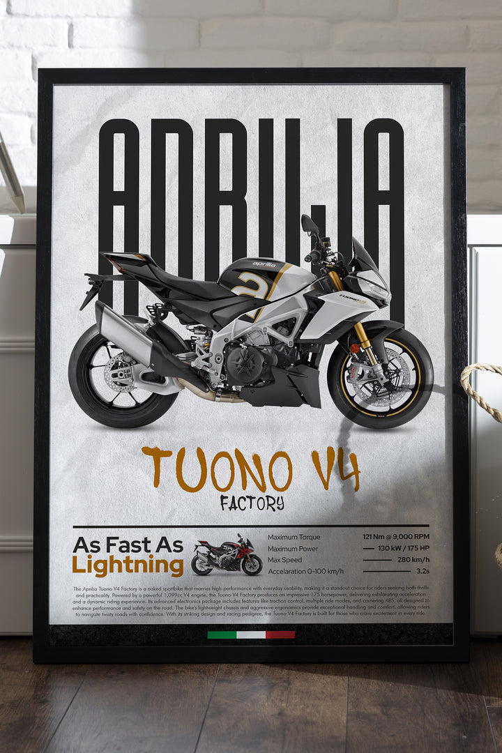 Aprilia Tuono V4 Factory Siyah