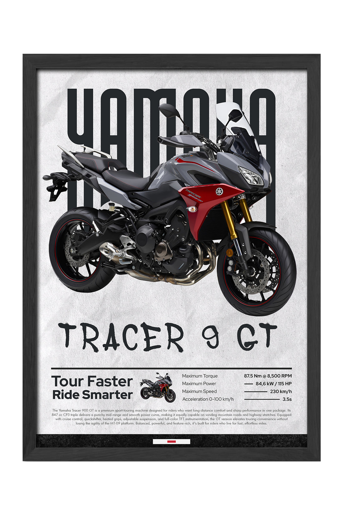 Yamaha Tracer 9 GT - tablo