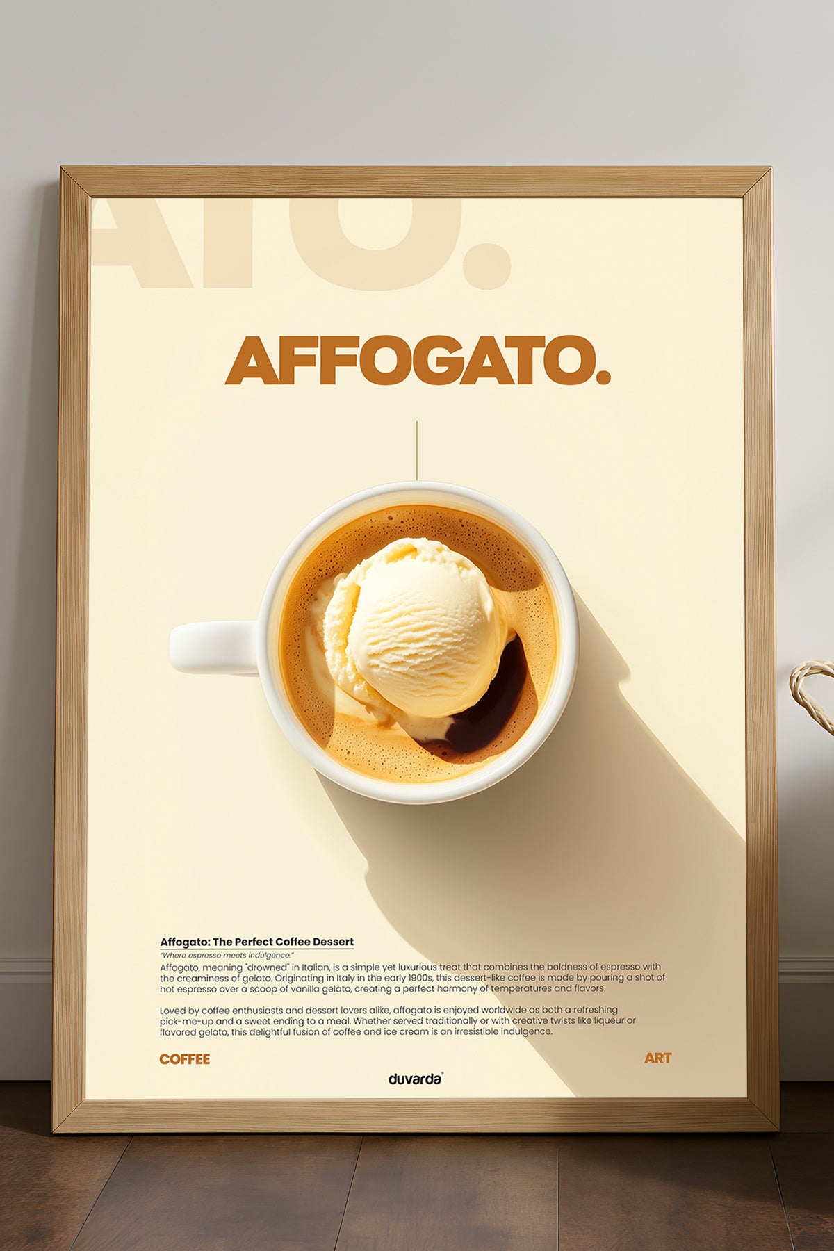 Affogato Kahve - tablo