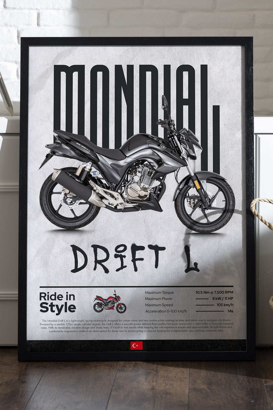 Mondial Drift L Siyah