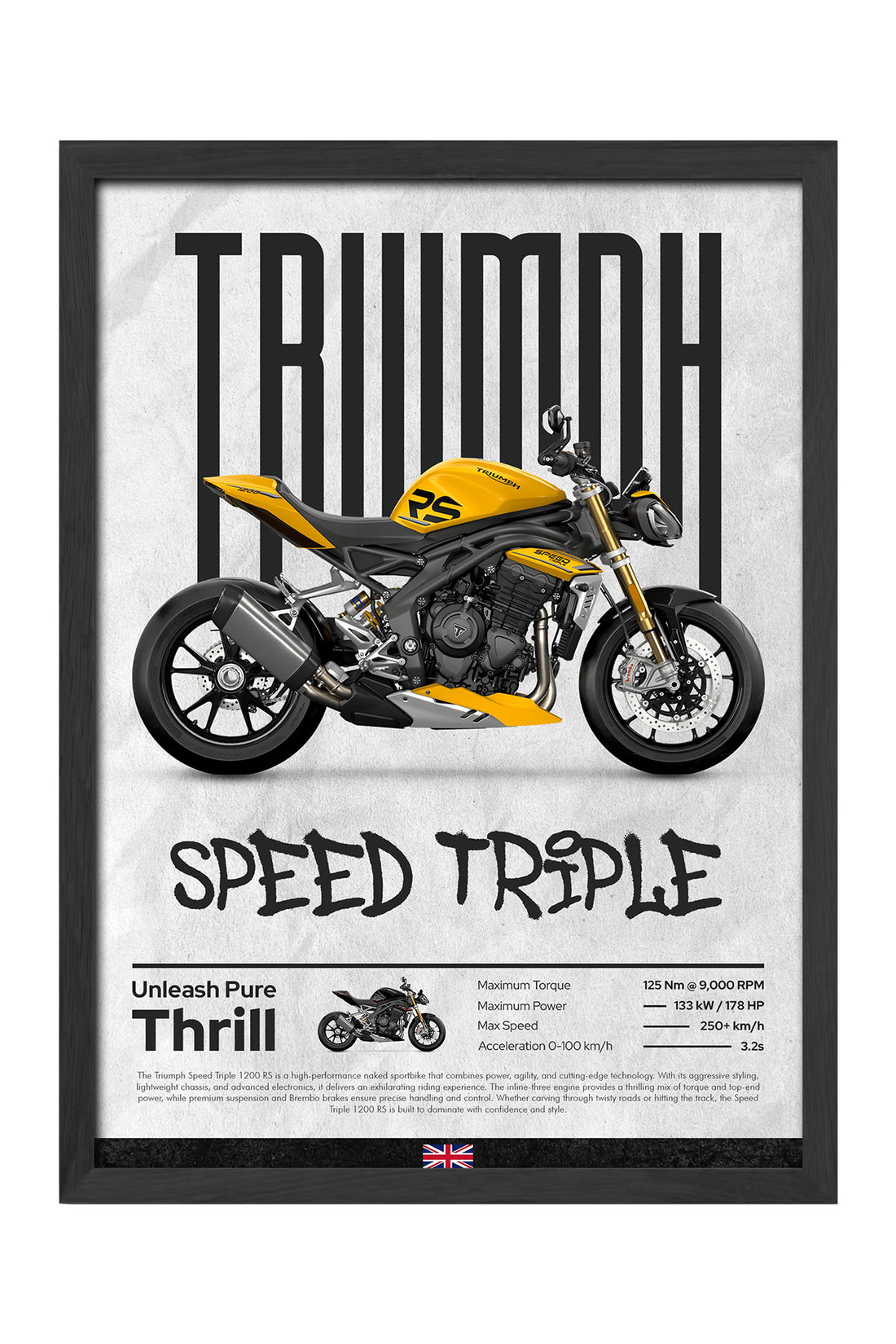 Truimph Speed Triple - tablo